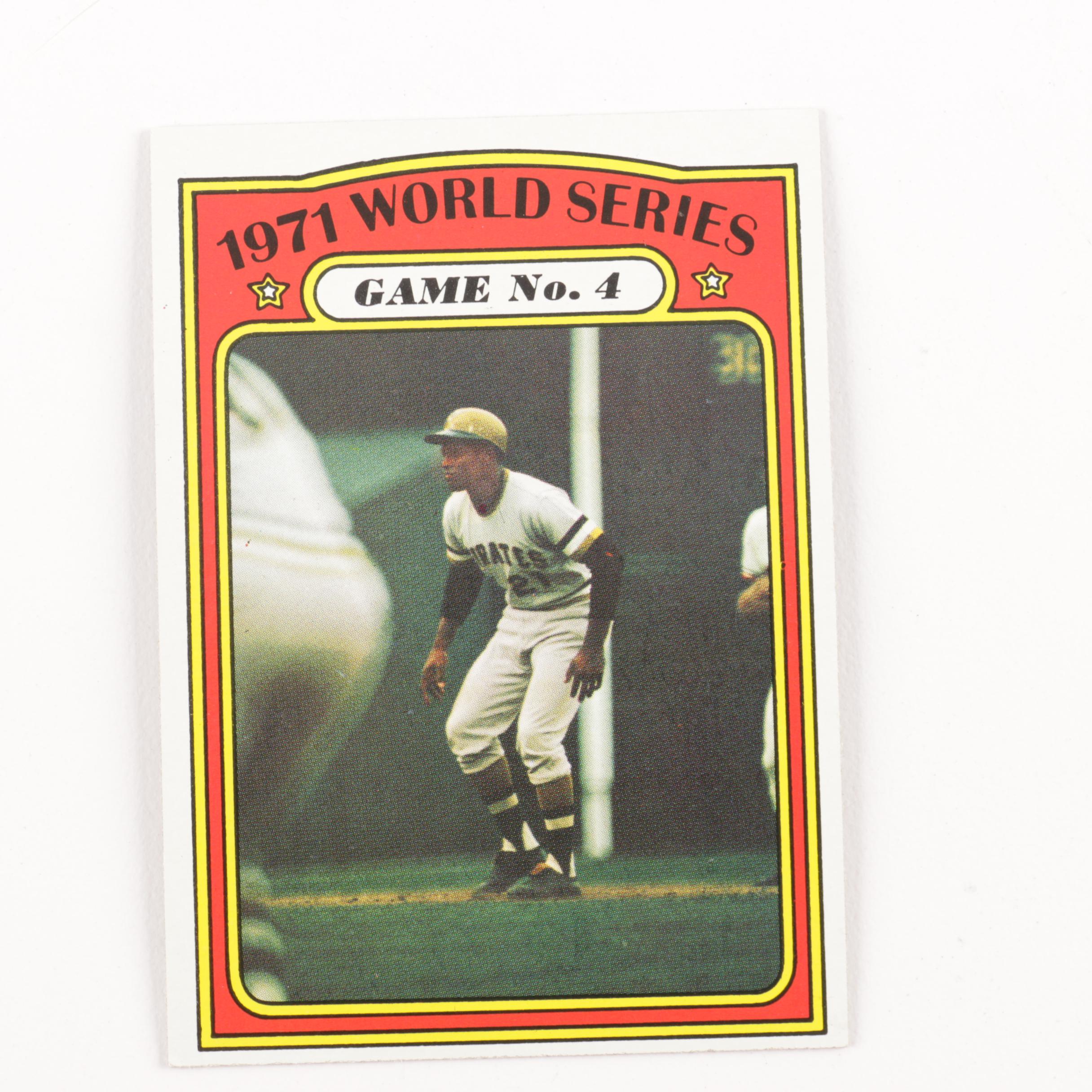 1971 Topps World Series Baseball Cards Numbers 223-230