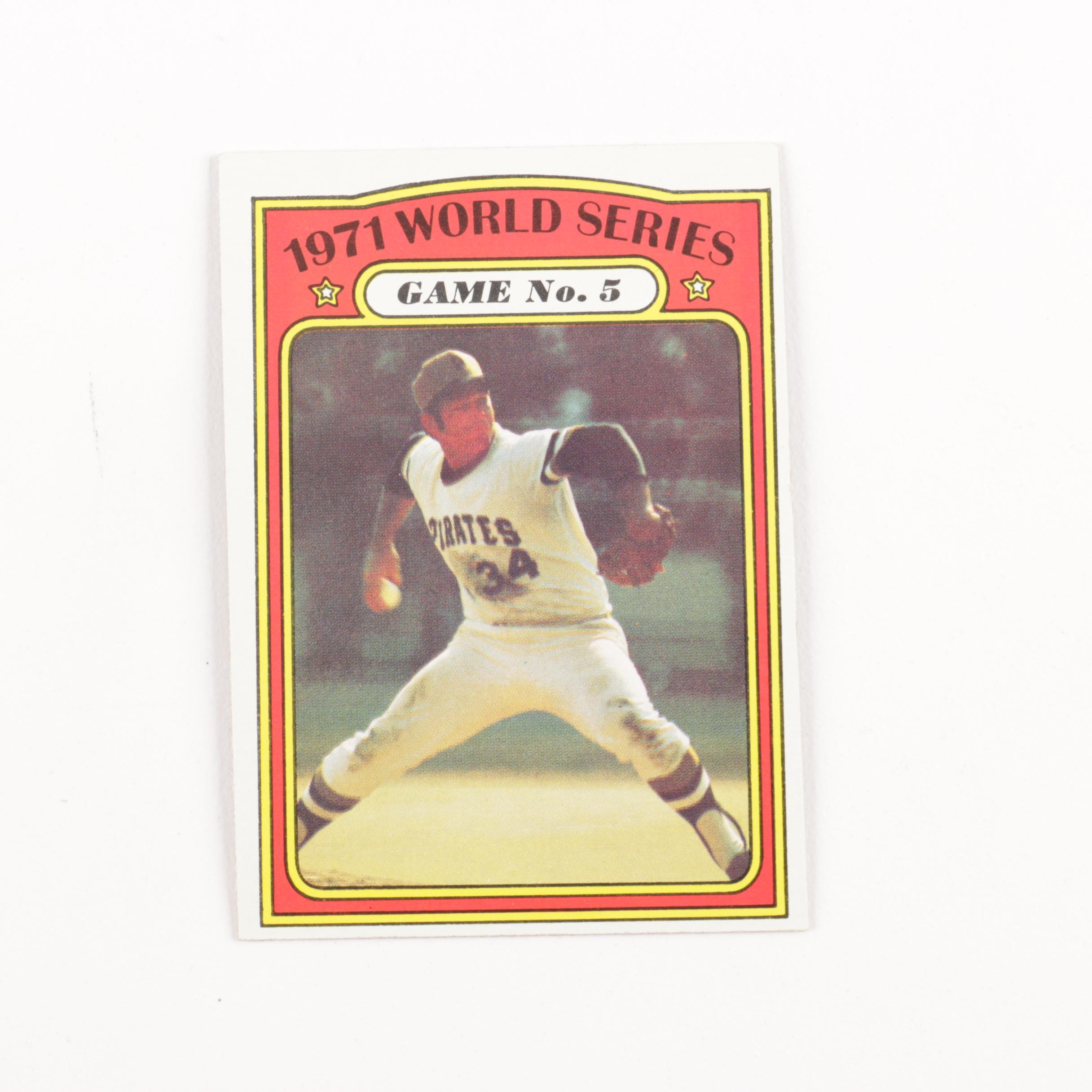 1971 Topps World Series Baseball Cards Numbers 223-230