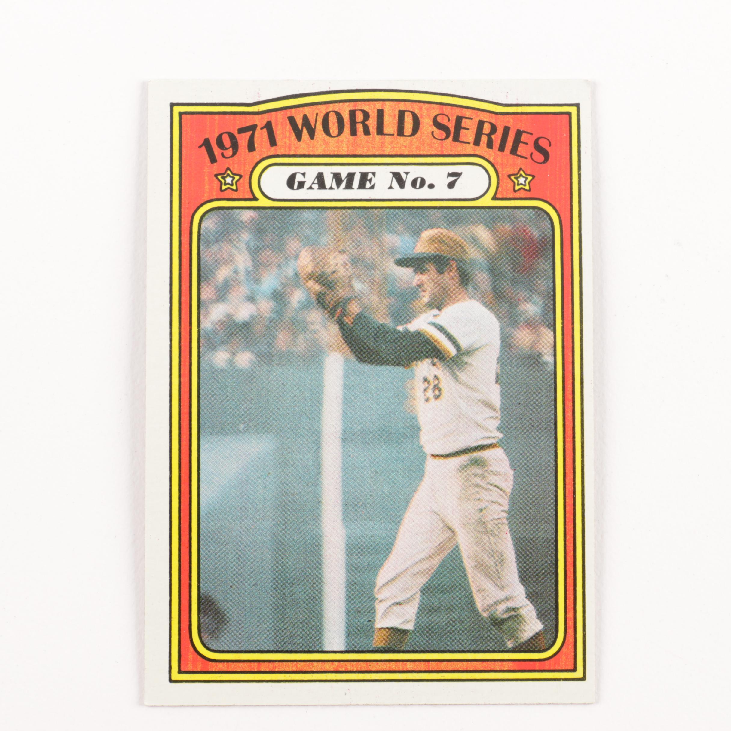 1971 Topps World Series Baseball Cards Numbers 223-230