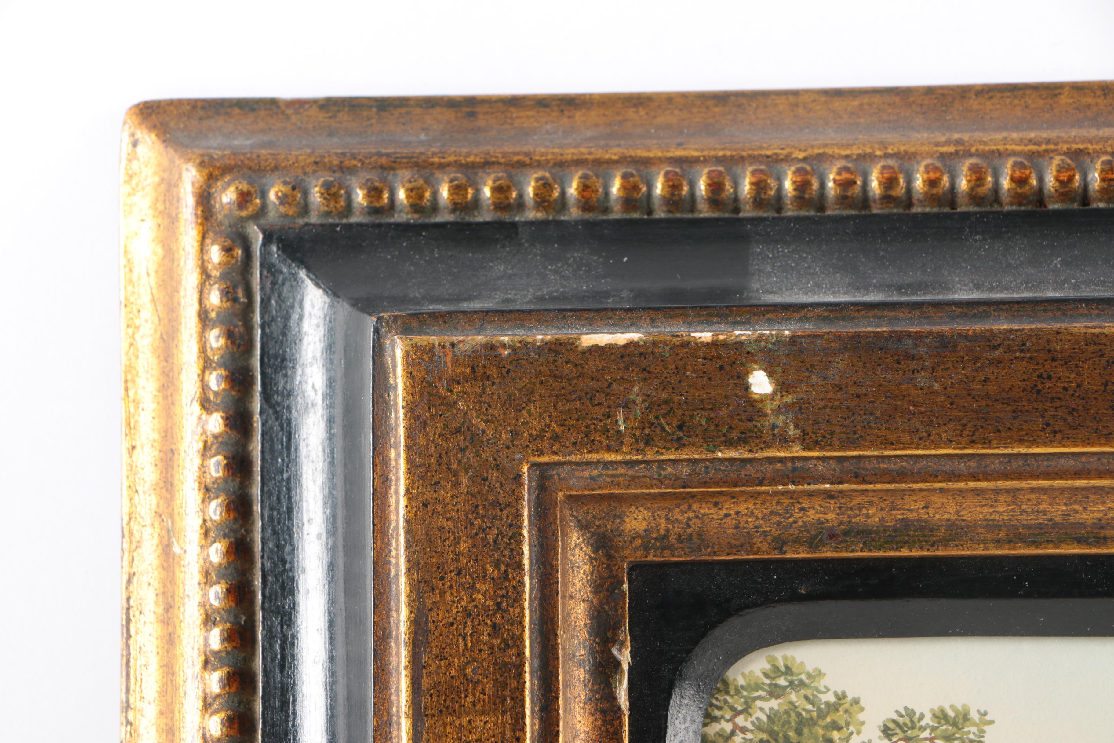 19th Century Grand Tour Gouache Waterfront Scenes of Mt. Vesuvius