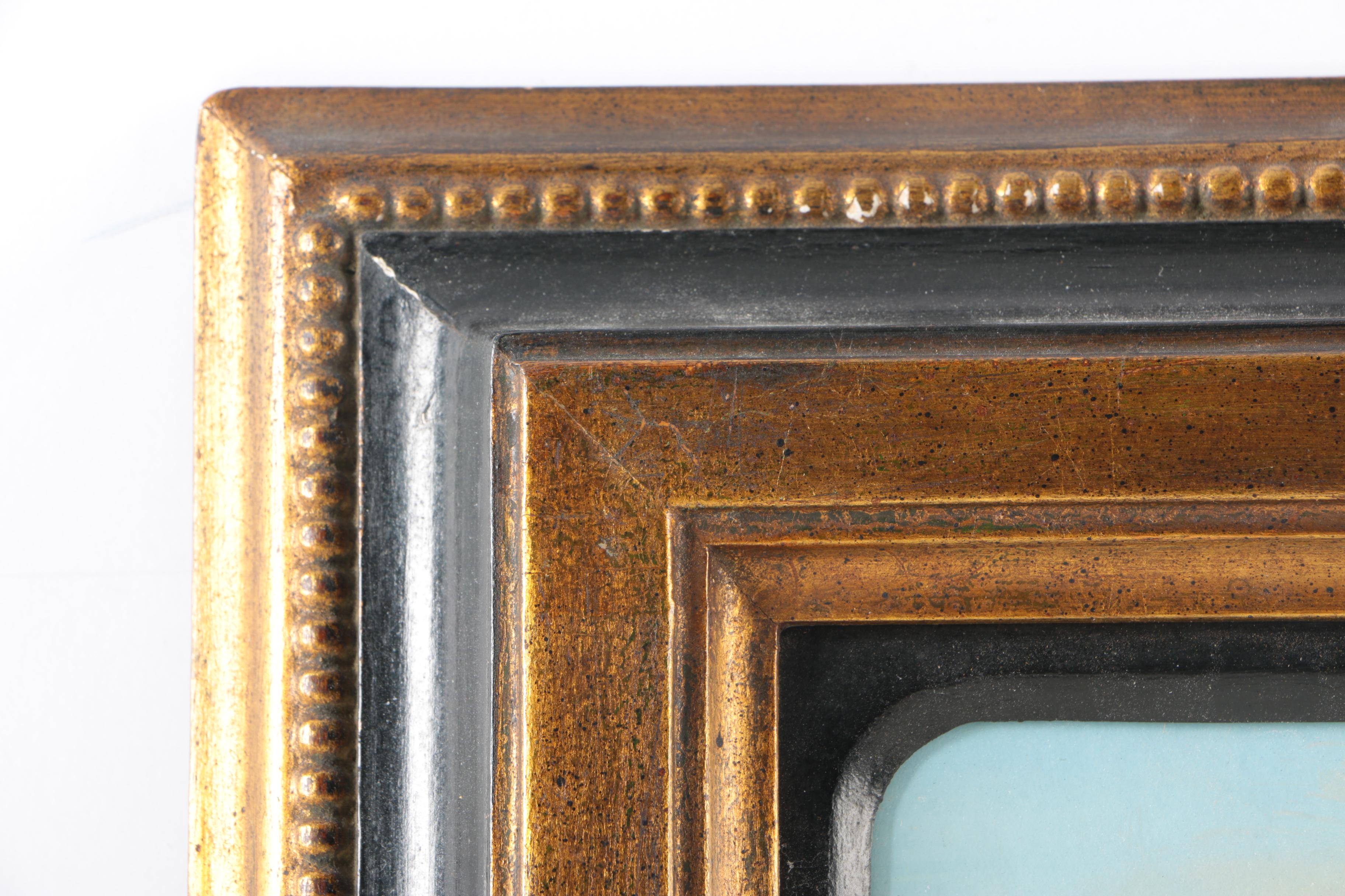 19th Century Grand Tour Gouache Waterfront Scenes of Mt. Vesuvius