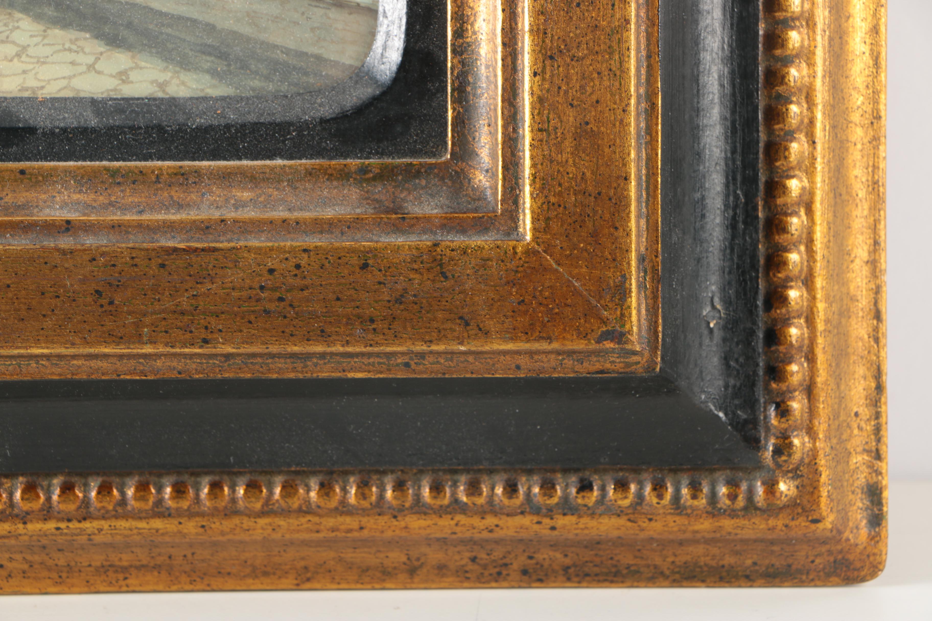 19th Century Grand Tour Gouache Waterfront Scenes of Mt. Vesuvius