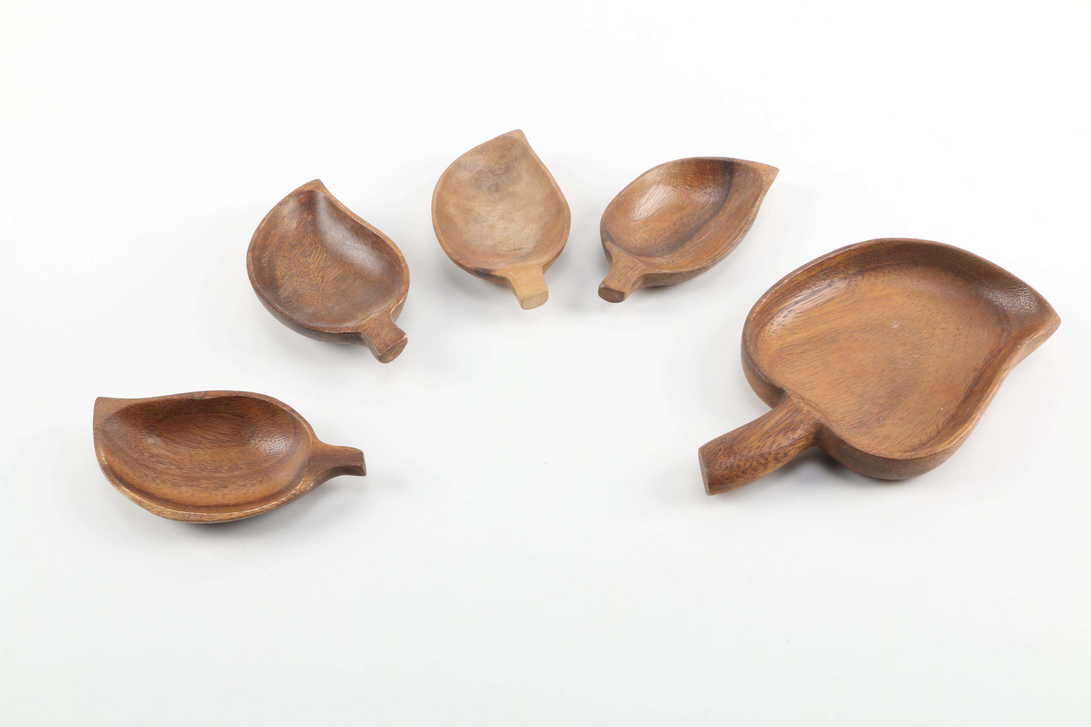 Hand-Made Monkey Pod Wooden Tableware