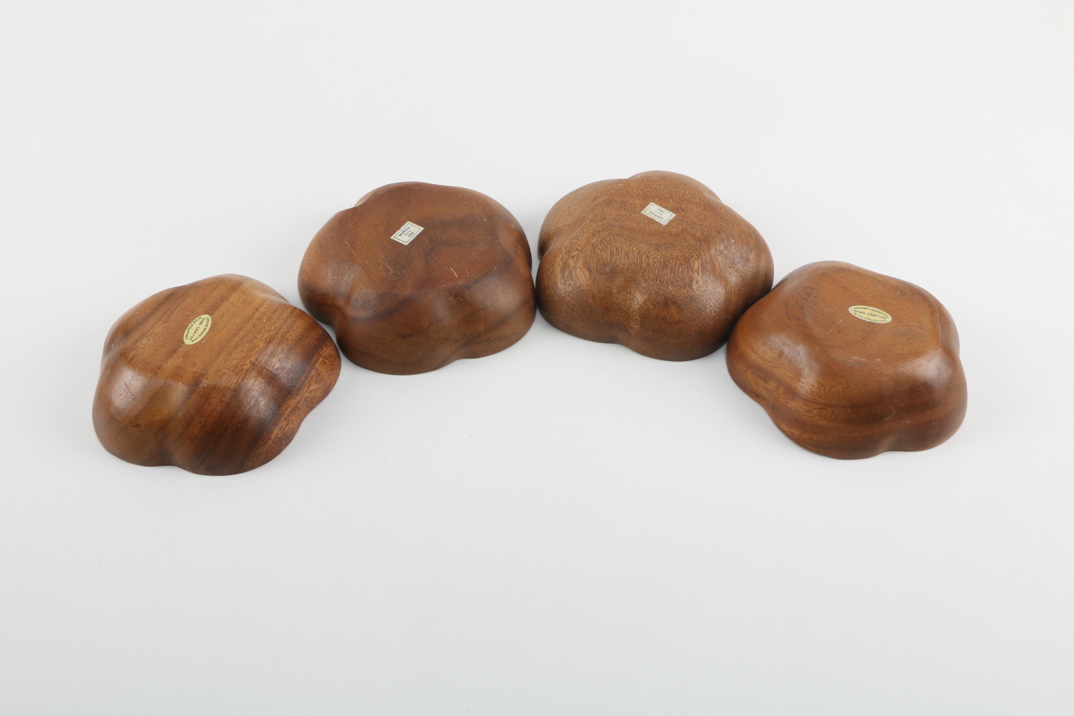 Hand-Made Monkey Pod Wooden Tableware