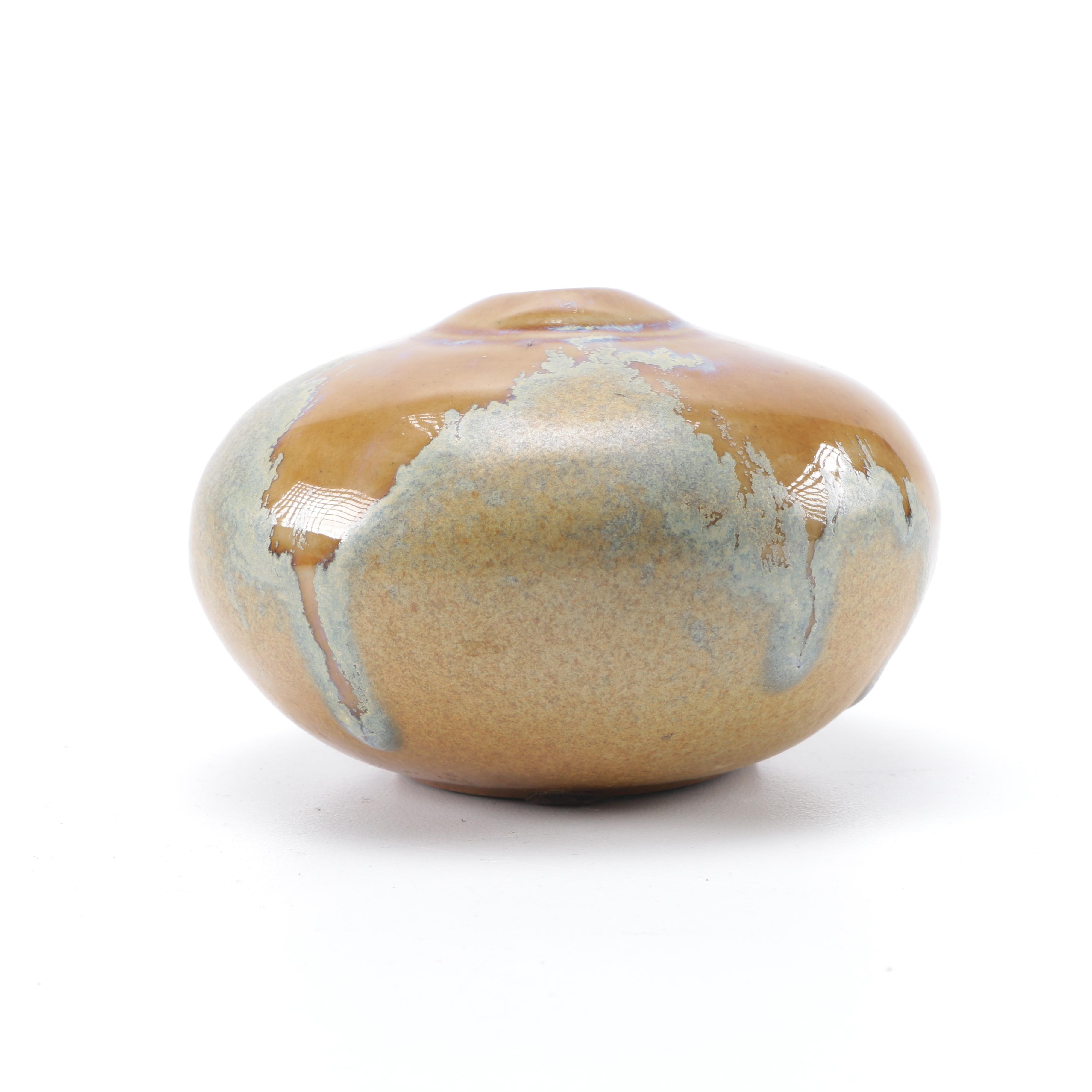 Wheel-Thrown Ceramic Bowls, Vase, and Seed Jar