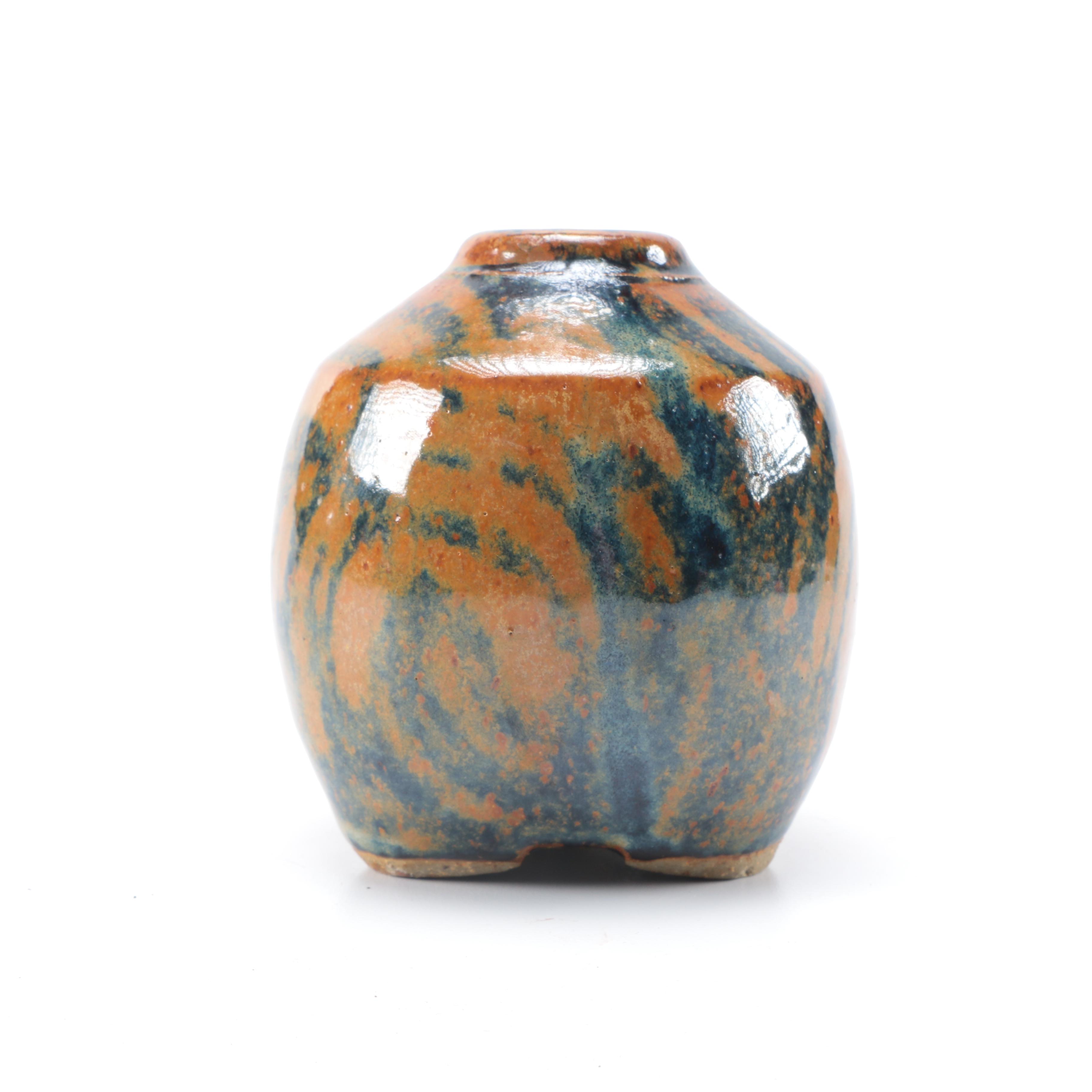 Wheel-Thrown Ceramic Bowls, Vase, and Seed Jar