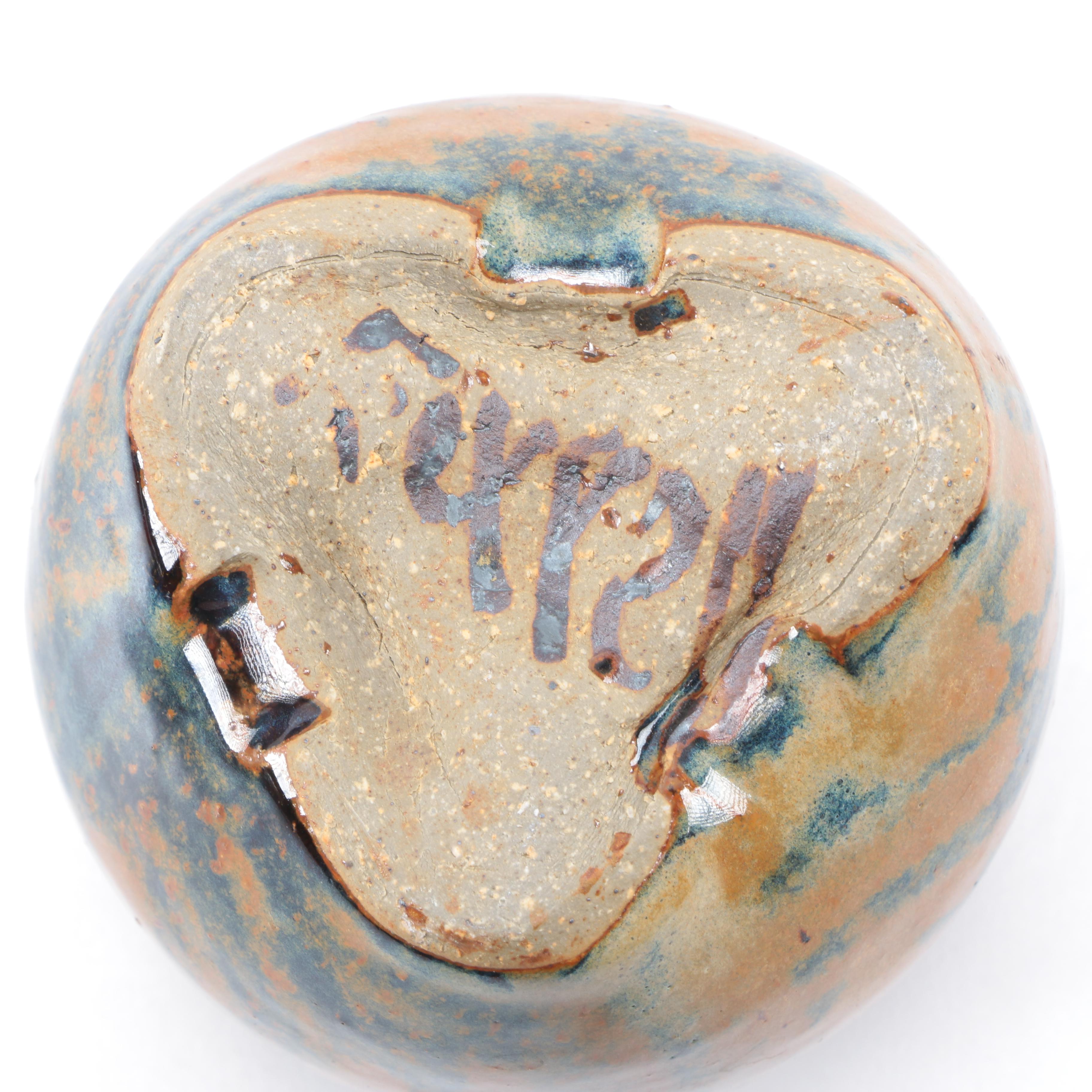 Wheel-Thrown Ceramic Bowls, Vase, and Seed Jar