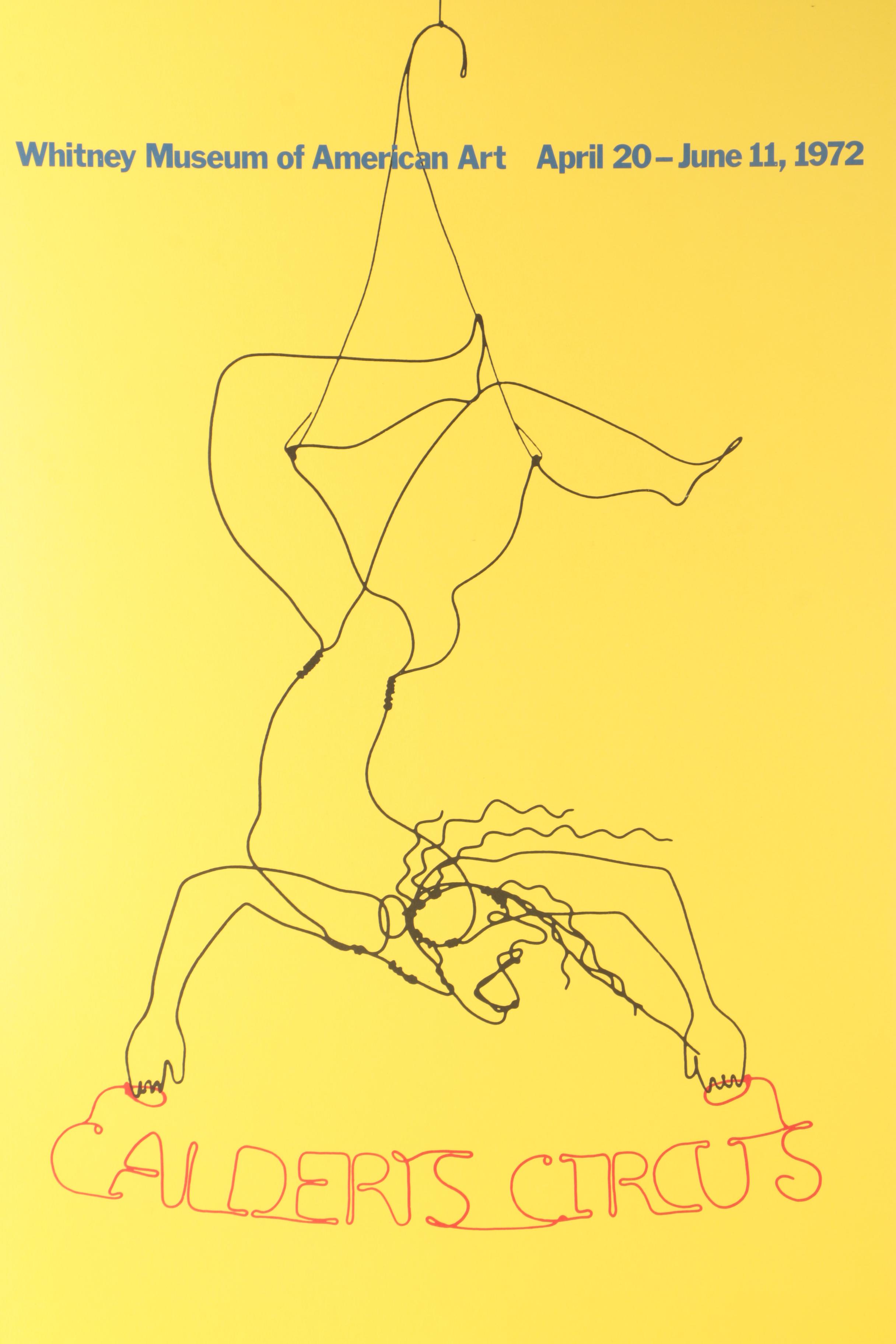 Alexander Calder "Calder's Circus" Whitney Museum of American Art Poster