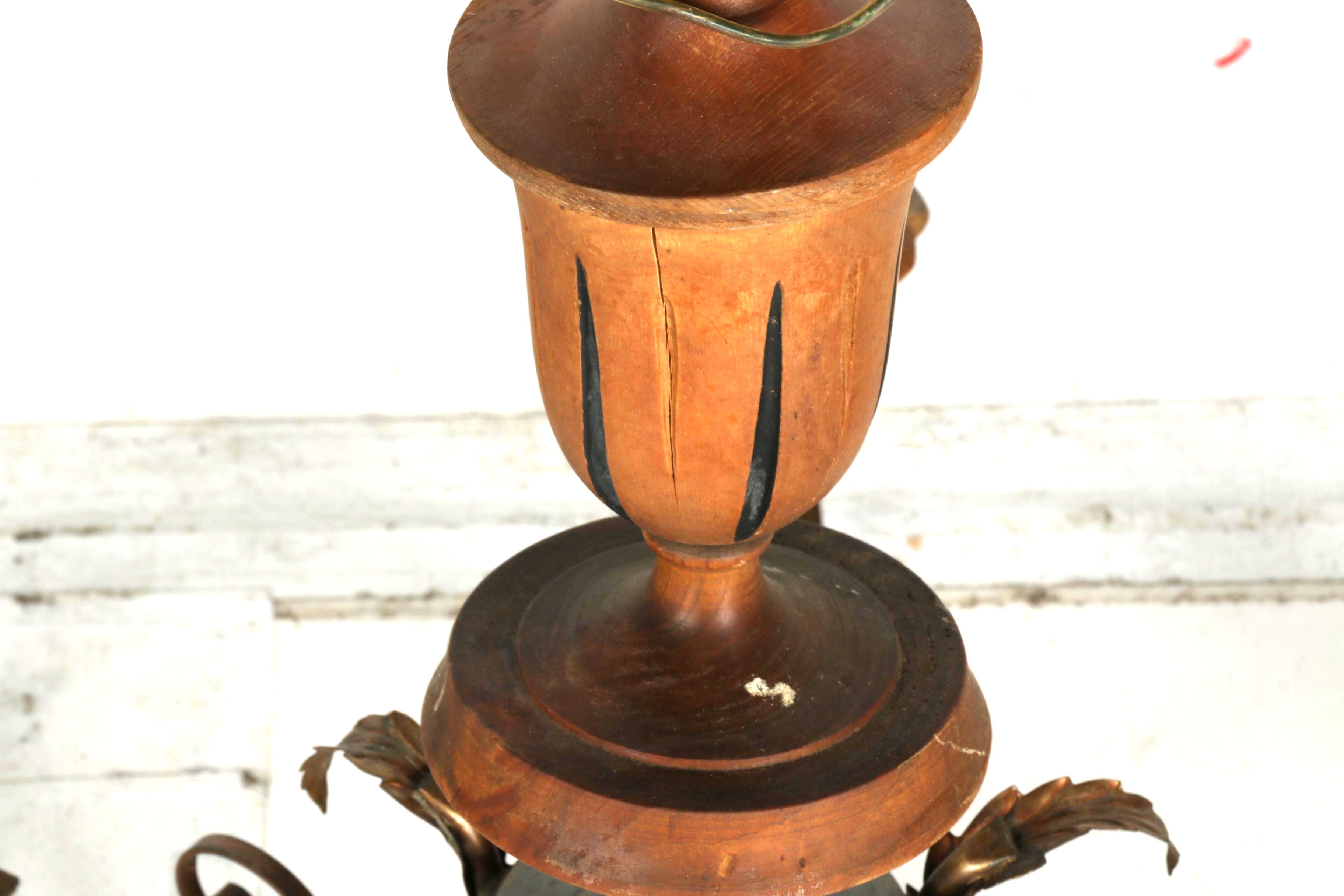 Brass Leaf Chandelier