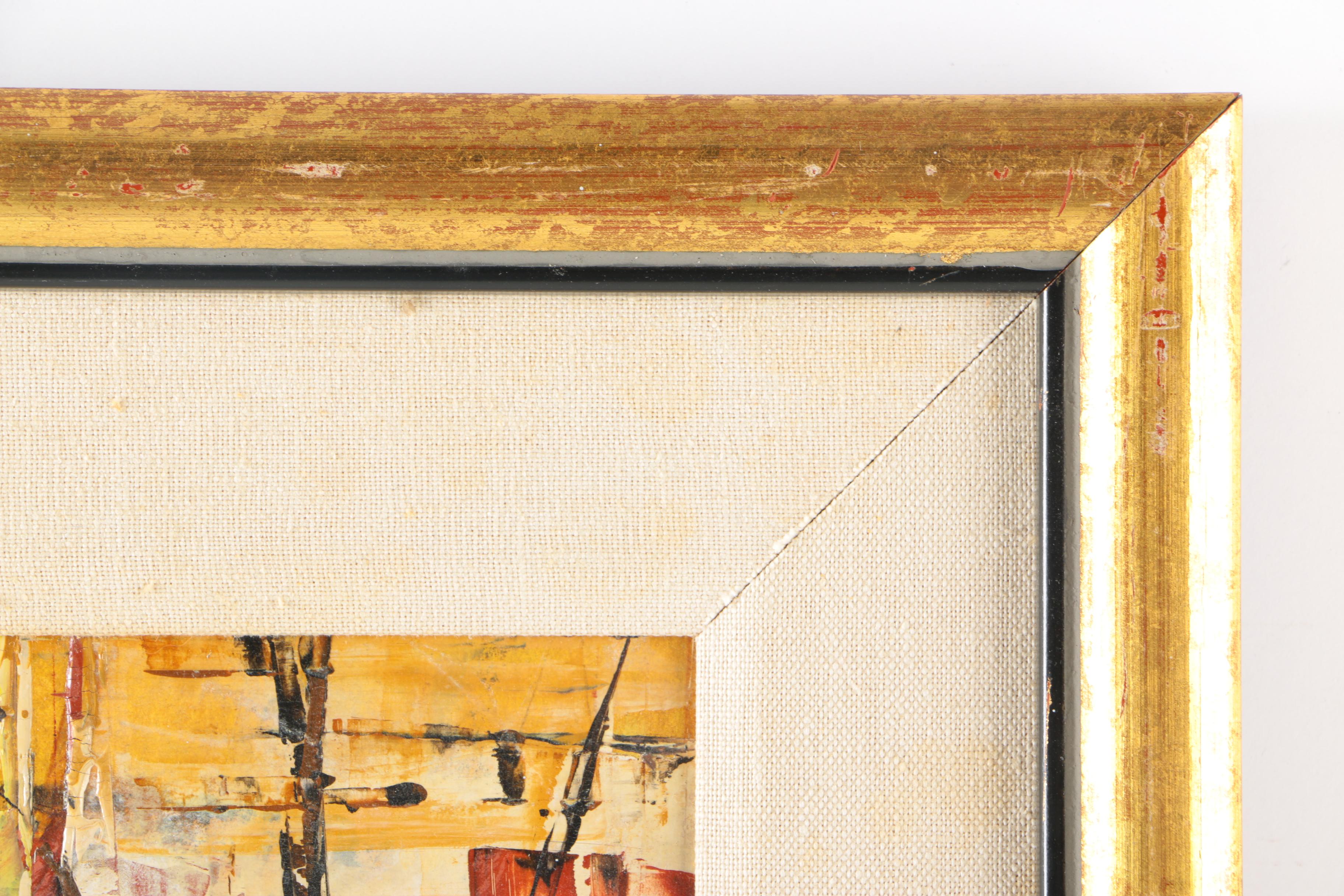 Giclée on Canvas of Abstract City Street