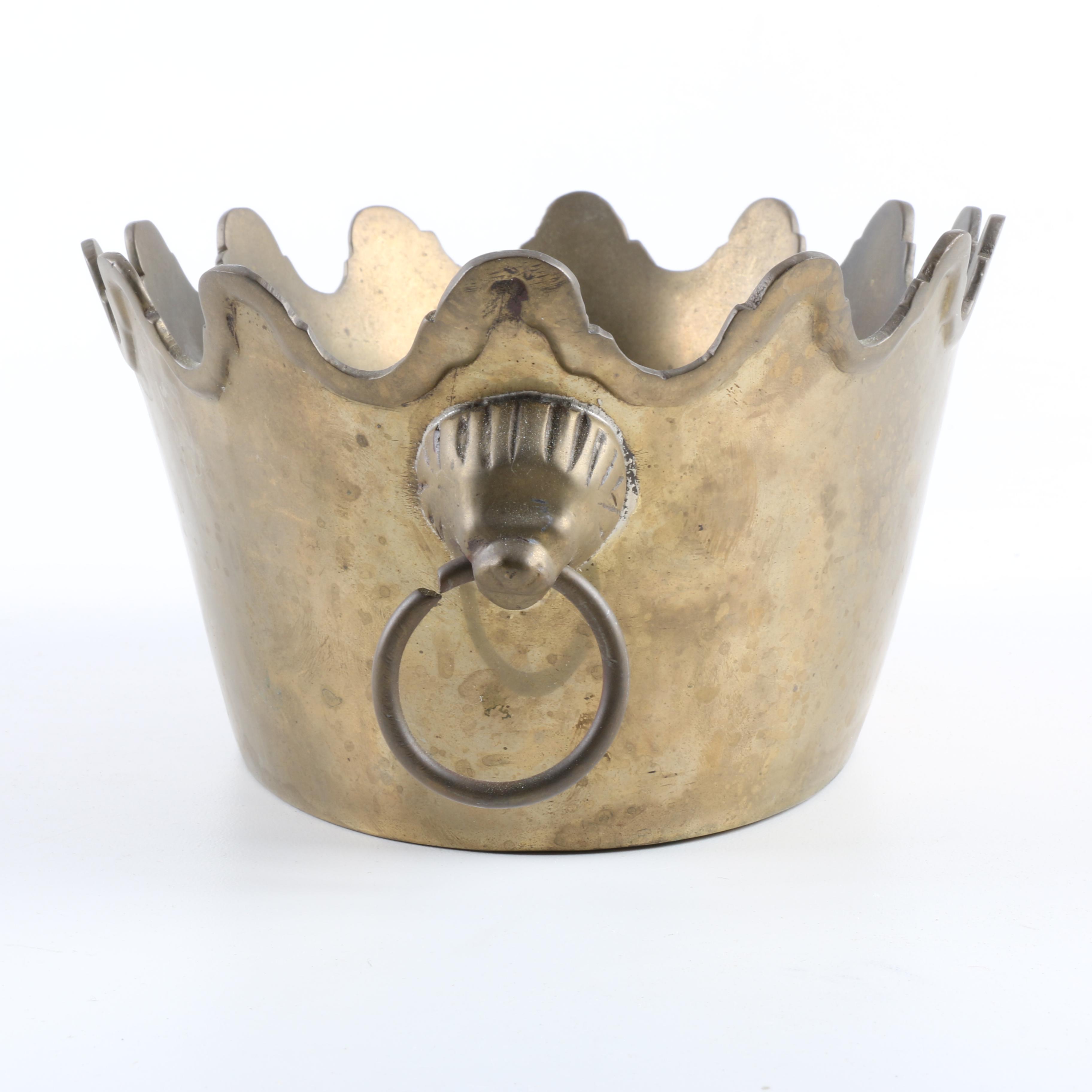 Brass Vessel and Basket