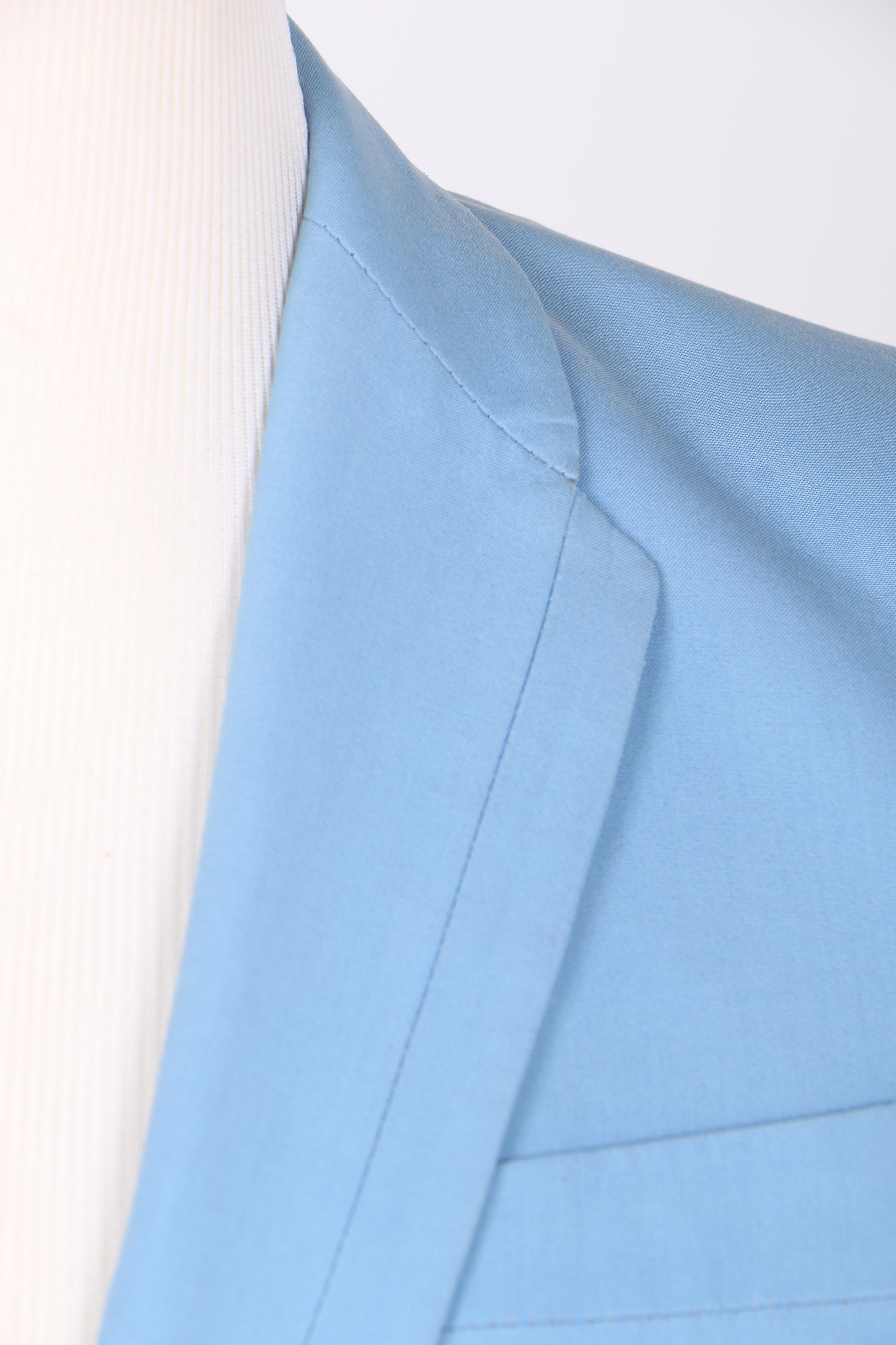 Men's Thierry Mugler Powder Blue Suit Set