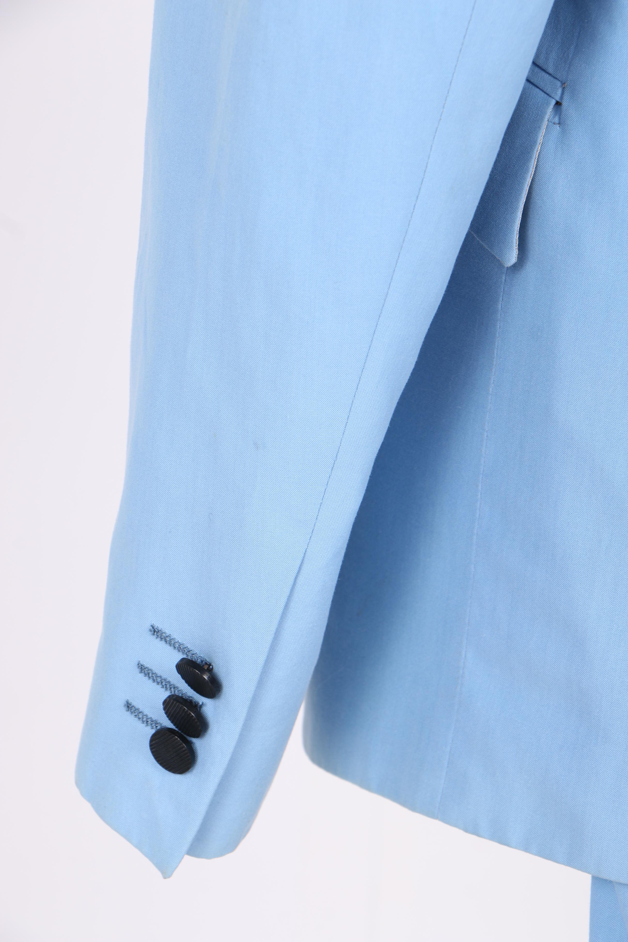 Men's Thierry Mugler Powder Blue Suit Set