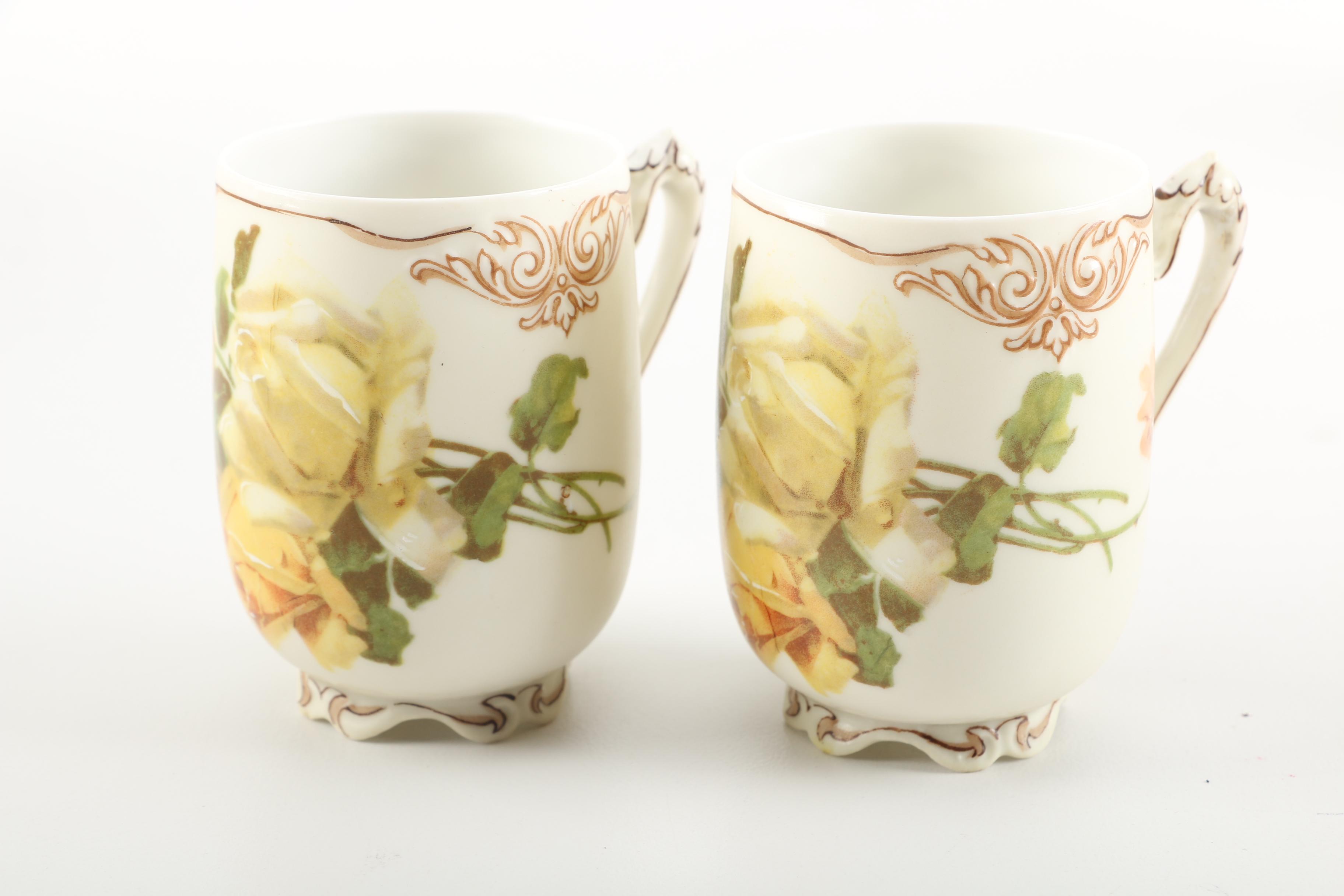 1900s Hermann Ohme Silesia "Old Ivory" Porcelain Tableware