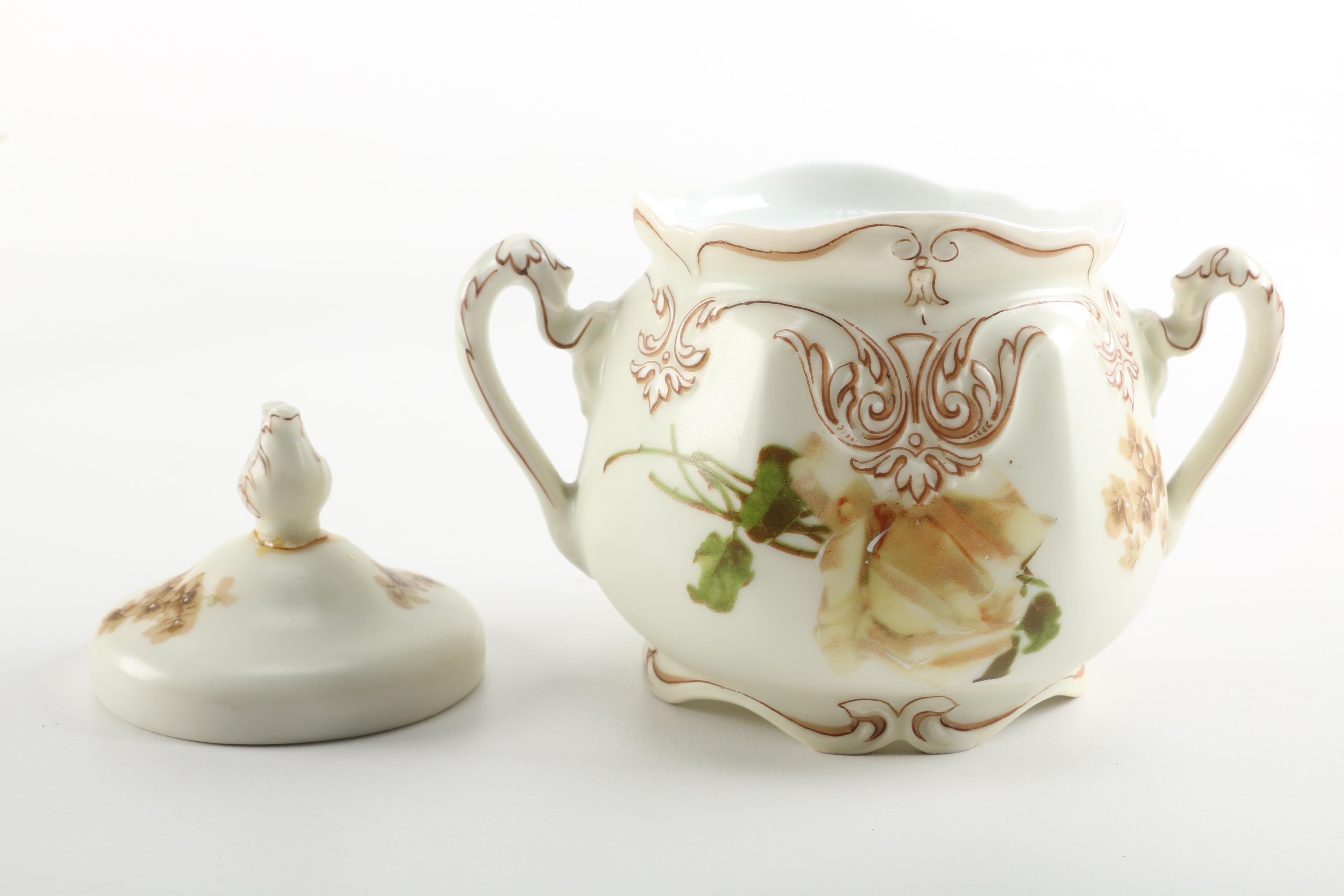 1900s Hermann Ohme Silesia "Old Ivory" Porcelain Tableware