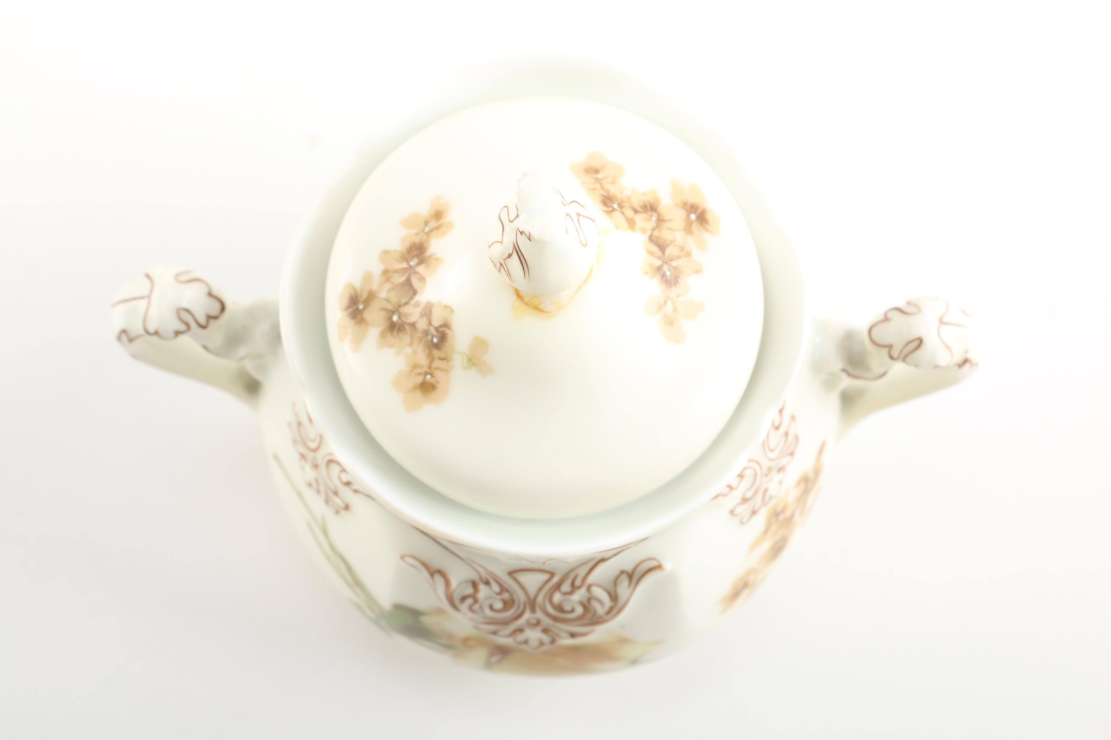 1900s Hermann Ohme Silesia "Old Ivory" Porcelain Tableware