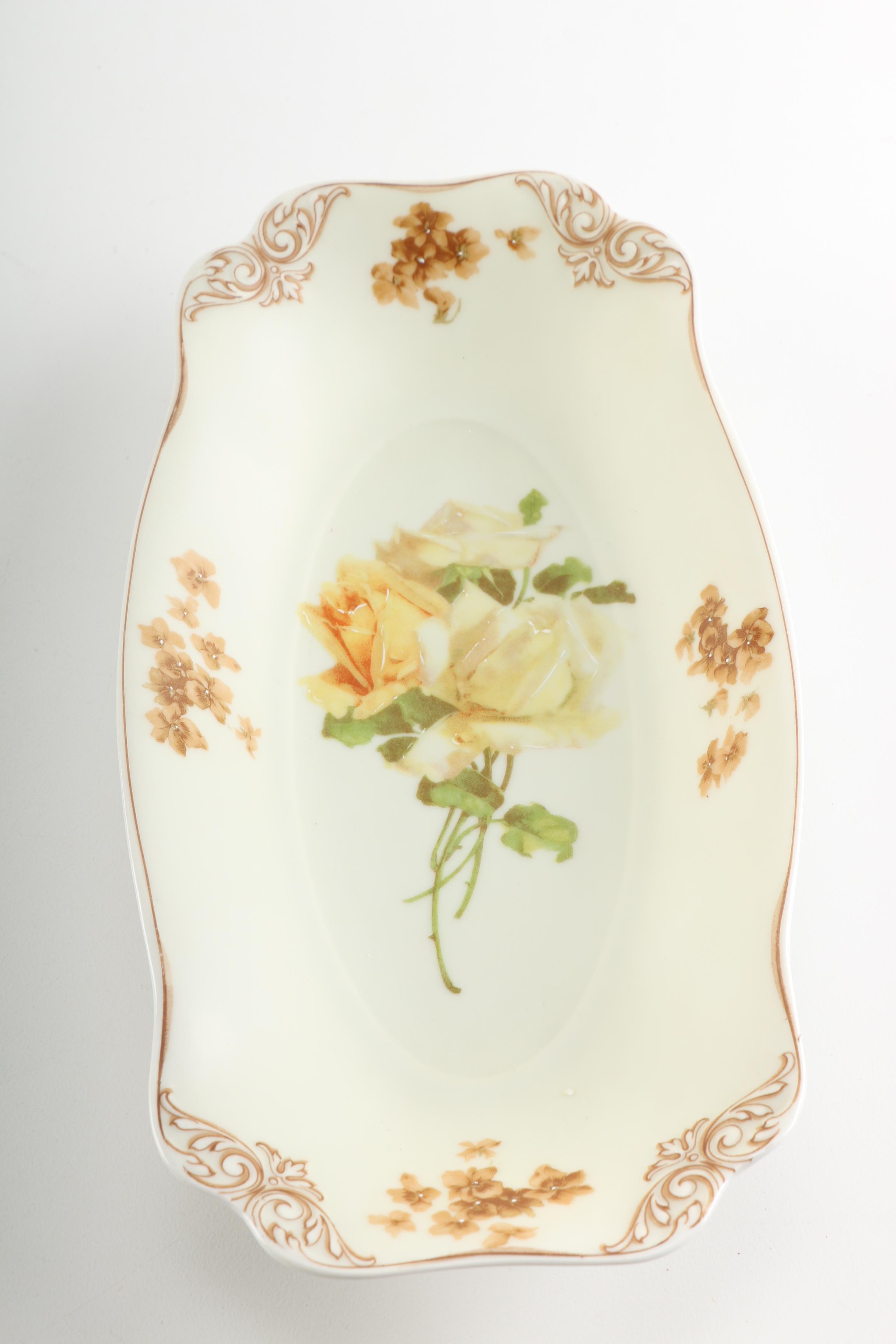 1900s Hermann Ohme Silesia "Old Ivory" Porcelain Tableware