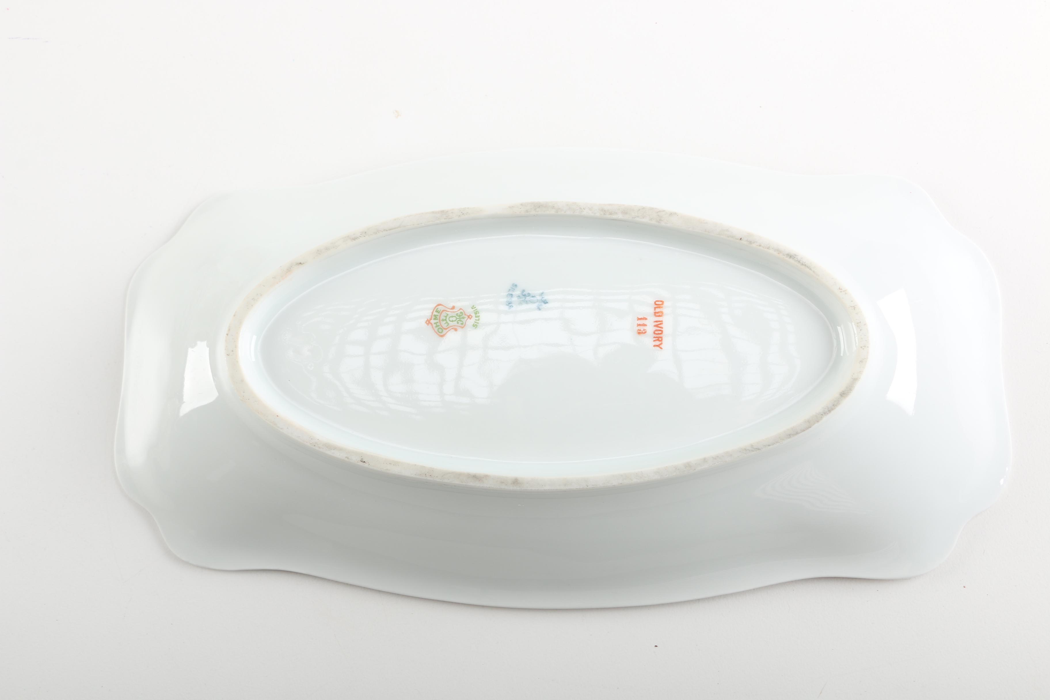 1900s Hermann Ohme Silesia "Old Ivory" Porcelain Tableware