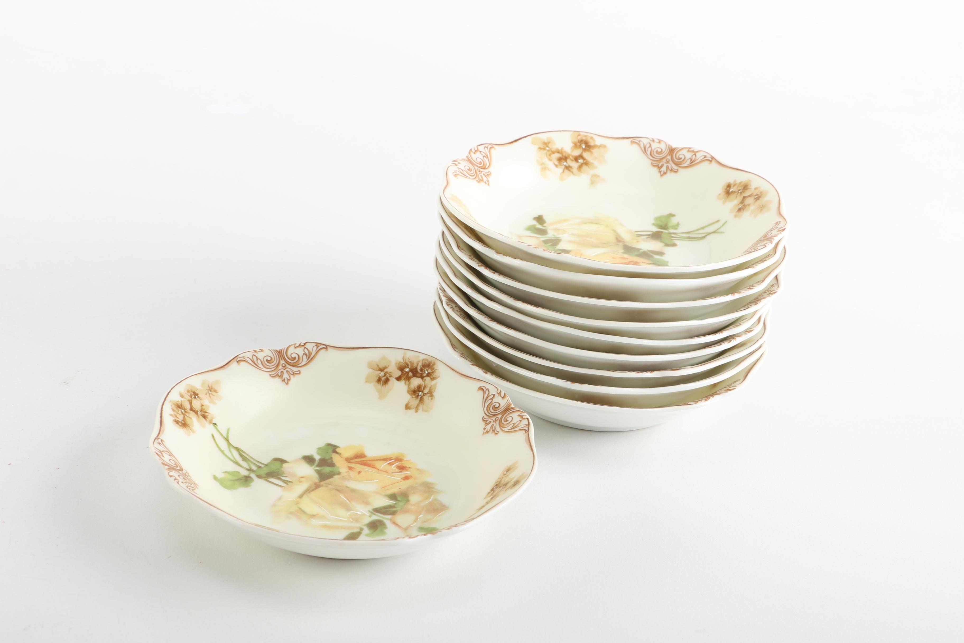 1900s Hermann Ohme Silesia "Old Ivory" Porcelain Tableware