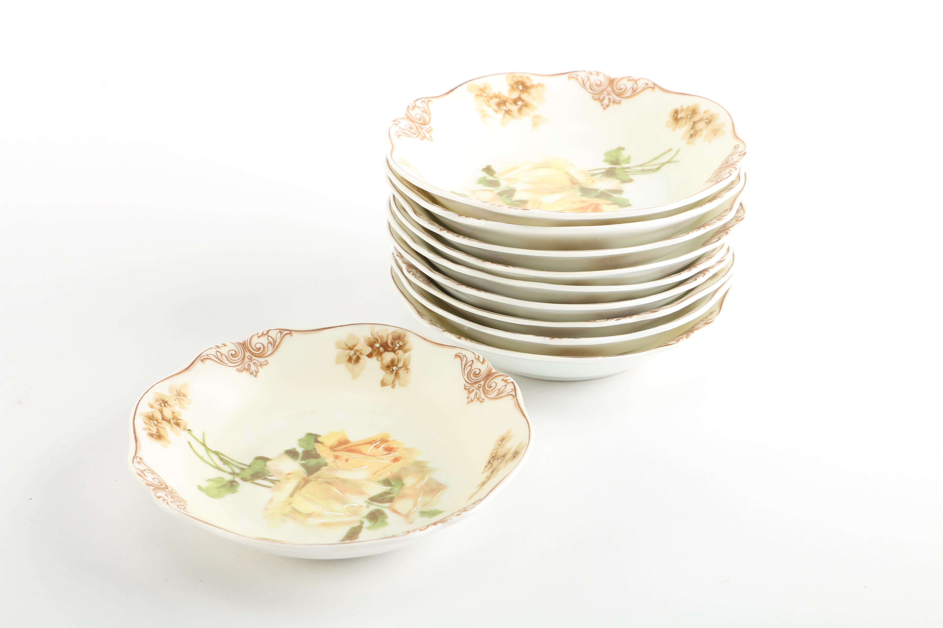 1900s Hermann Ohme Silesia "Old Ivory" Porcelain Tableware