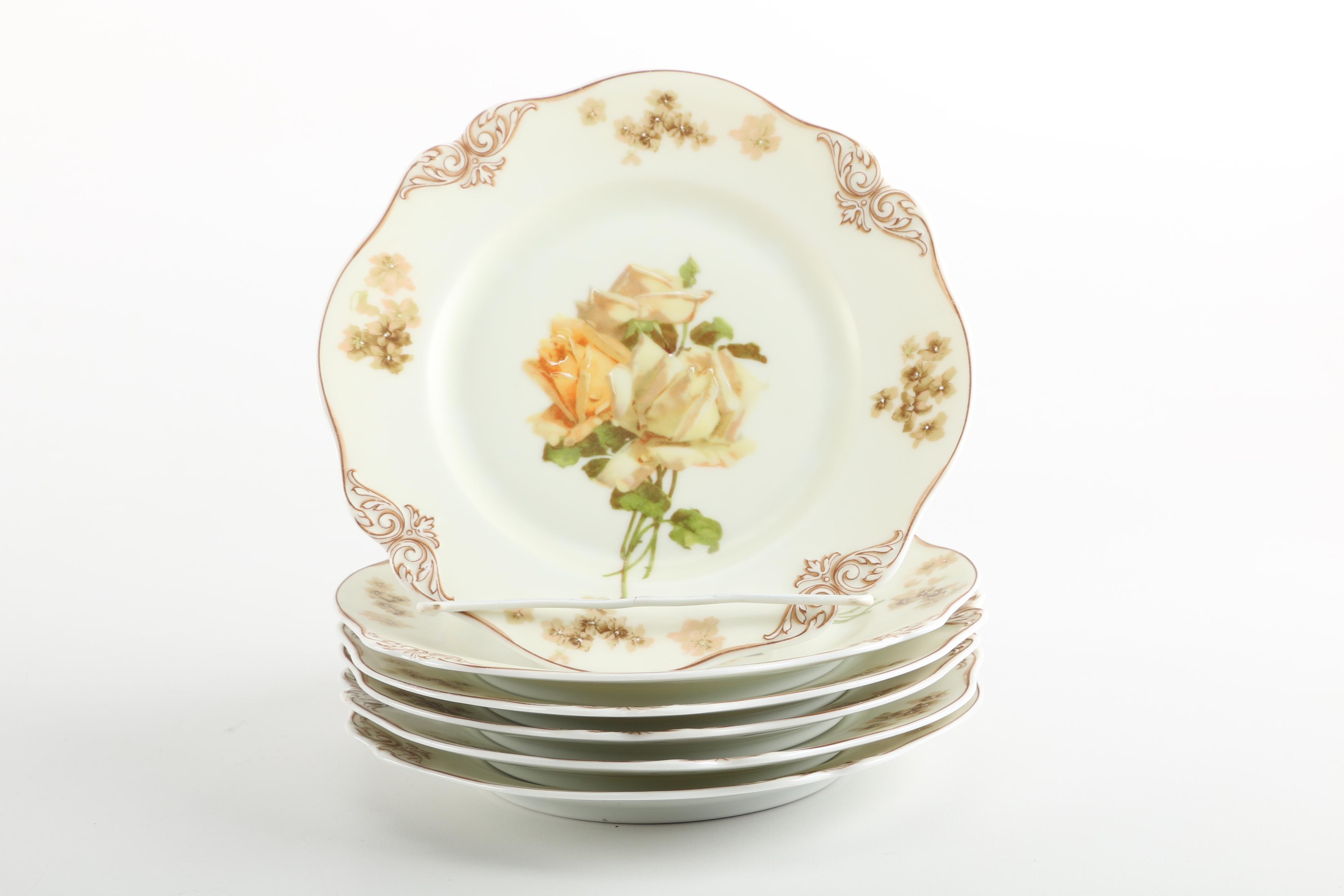1900s Hermann Ohme Silesia "Old Ivory" Porcelain Tableware