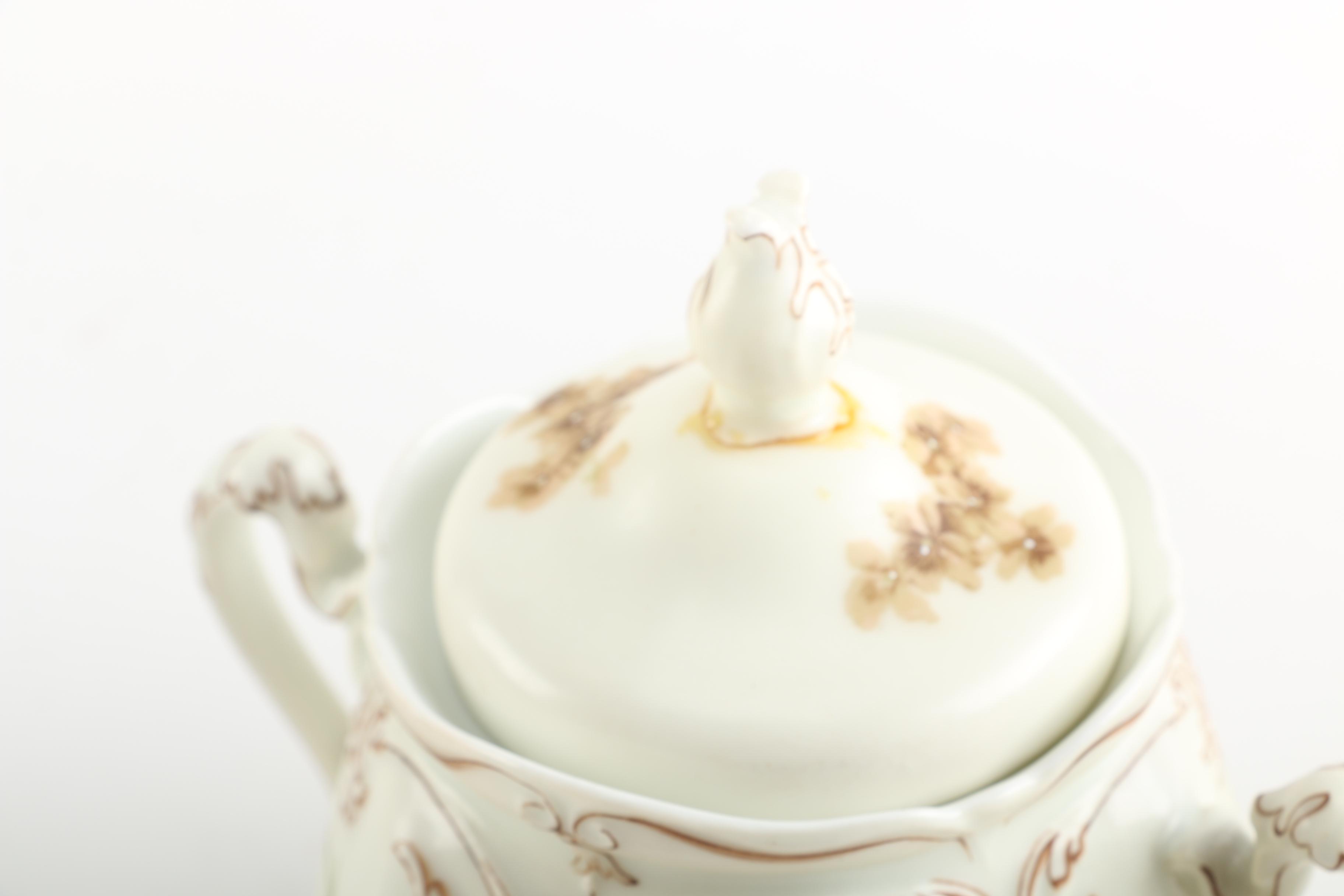 1900s Hermann Ohme Silesia "Old Ivory" Porcelain Tableware