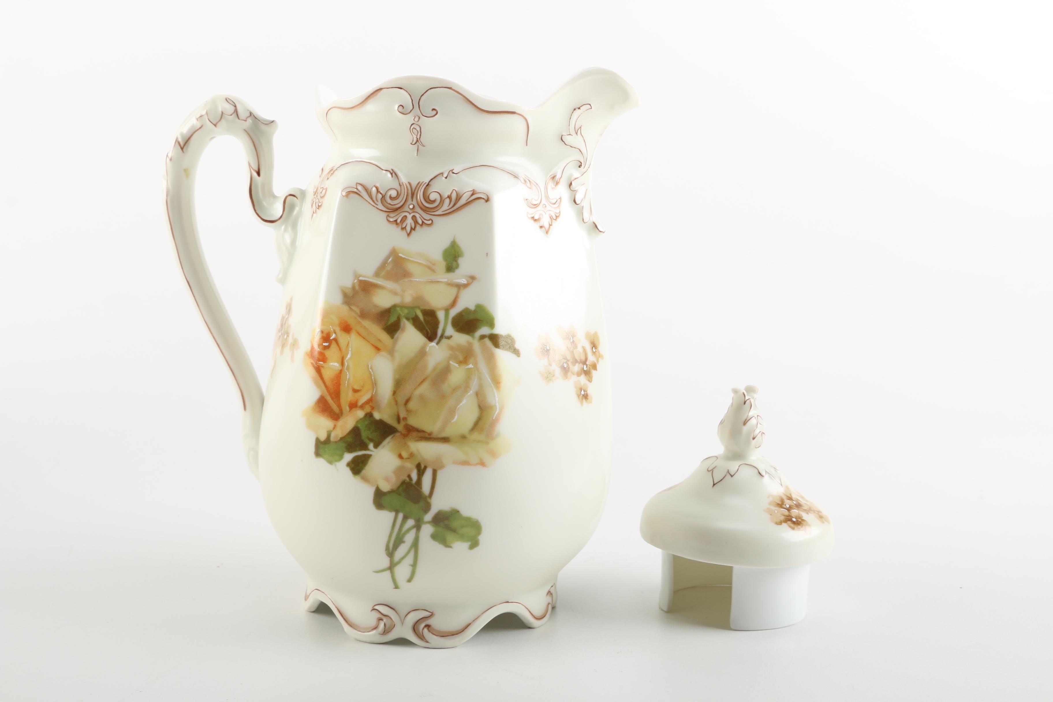 1900s Hermann Ohme Silesia "Old Ivory" Porcelain Tableware