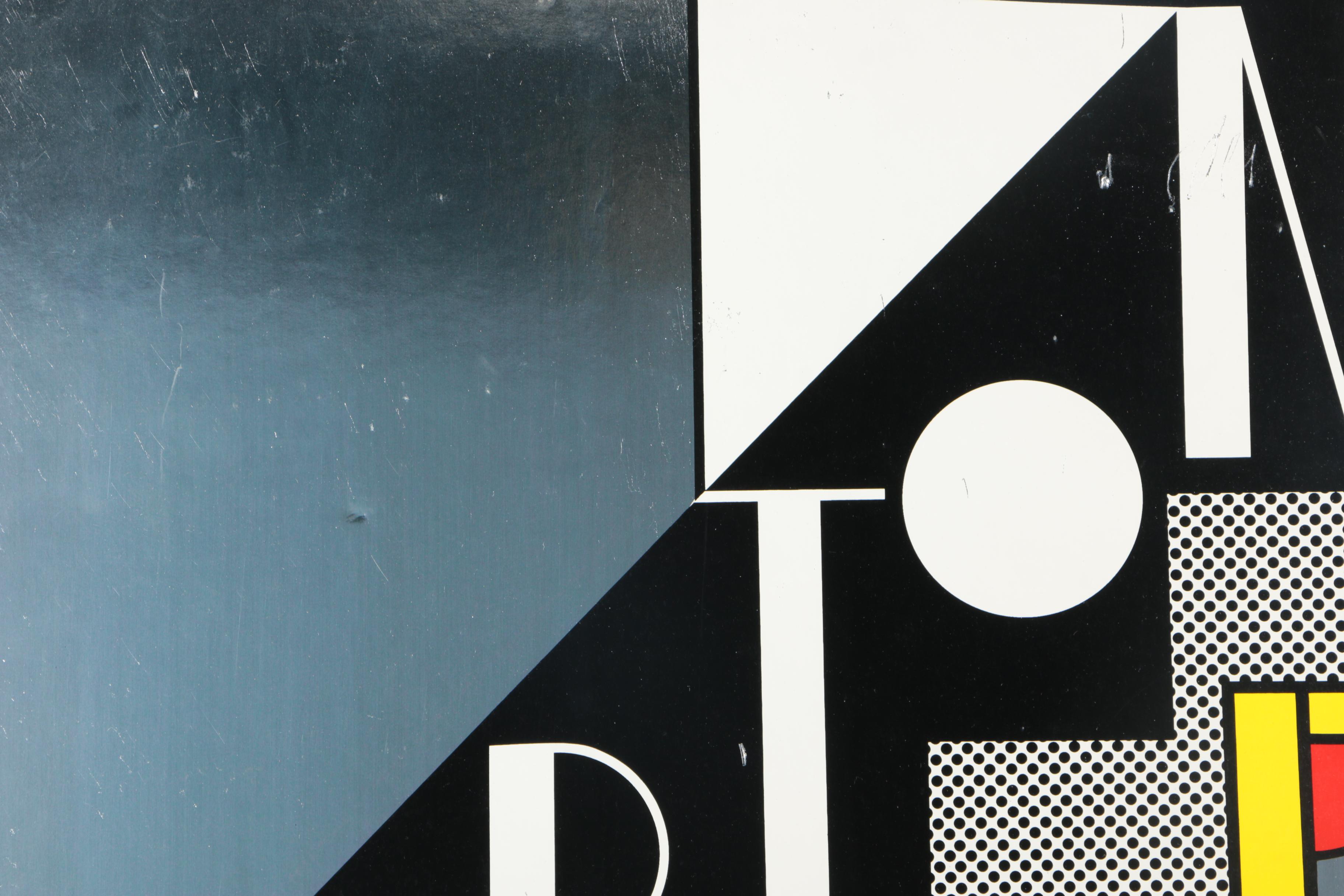 1968 Roy Lichtenstein Designed Screen Print on Foil  "Merton of the Movies"