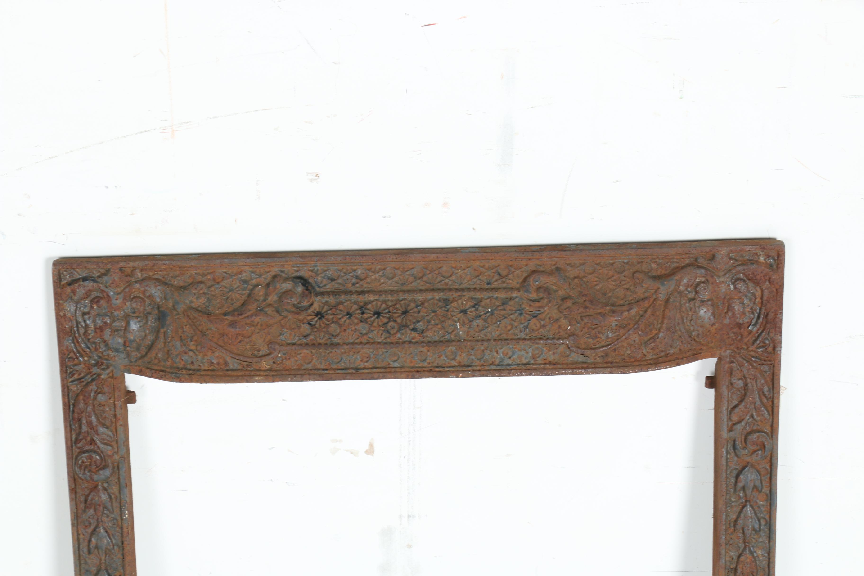Vintage Iron Fireplace Surround