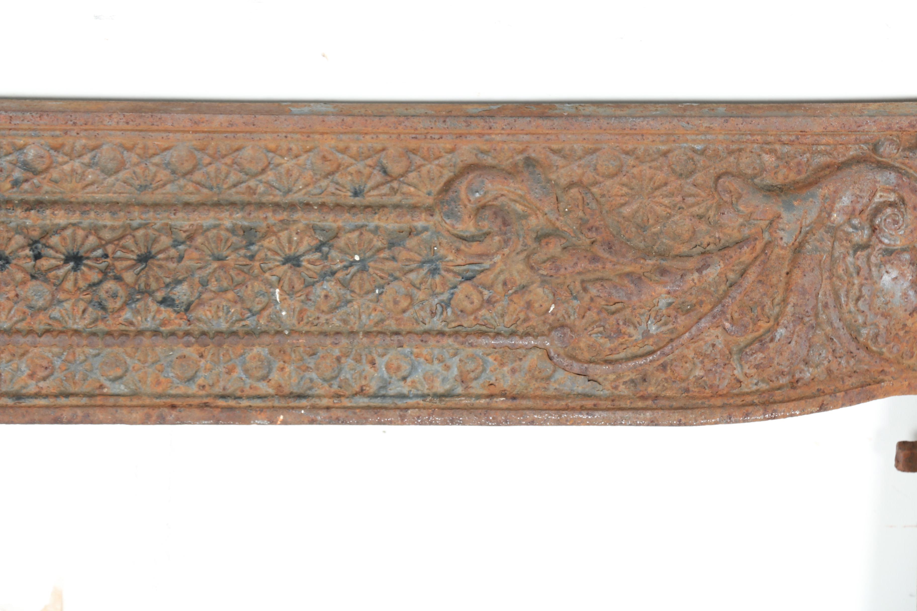 Vintage Iron Fireplace Surround