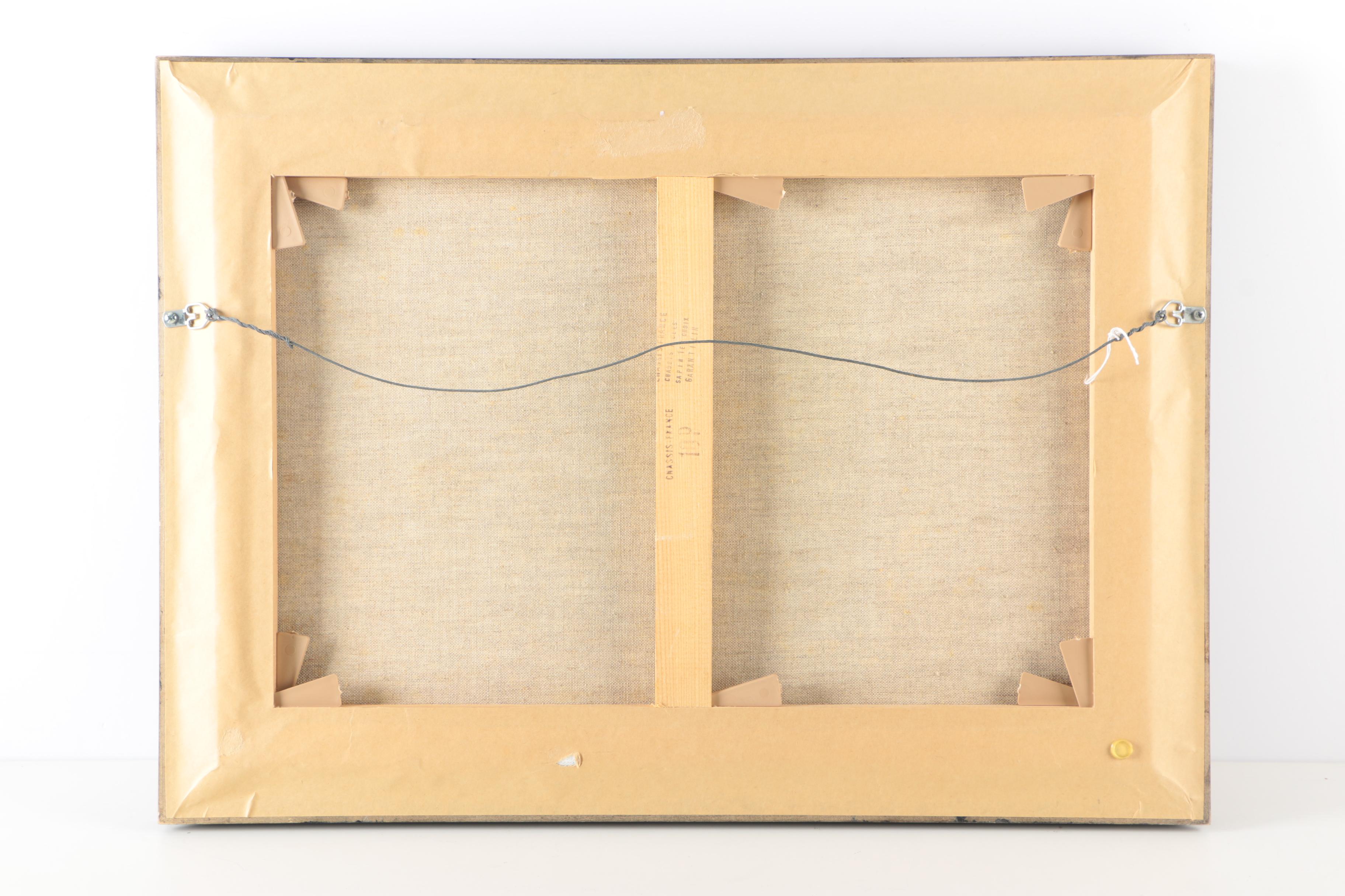 Giclee Print on Canvas After Dominique Nayer "Chez Claude"