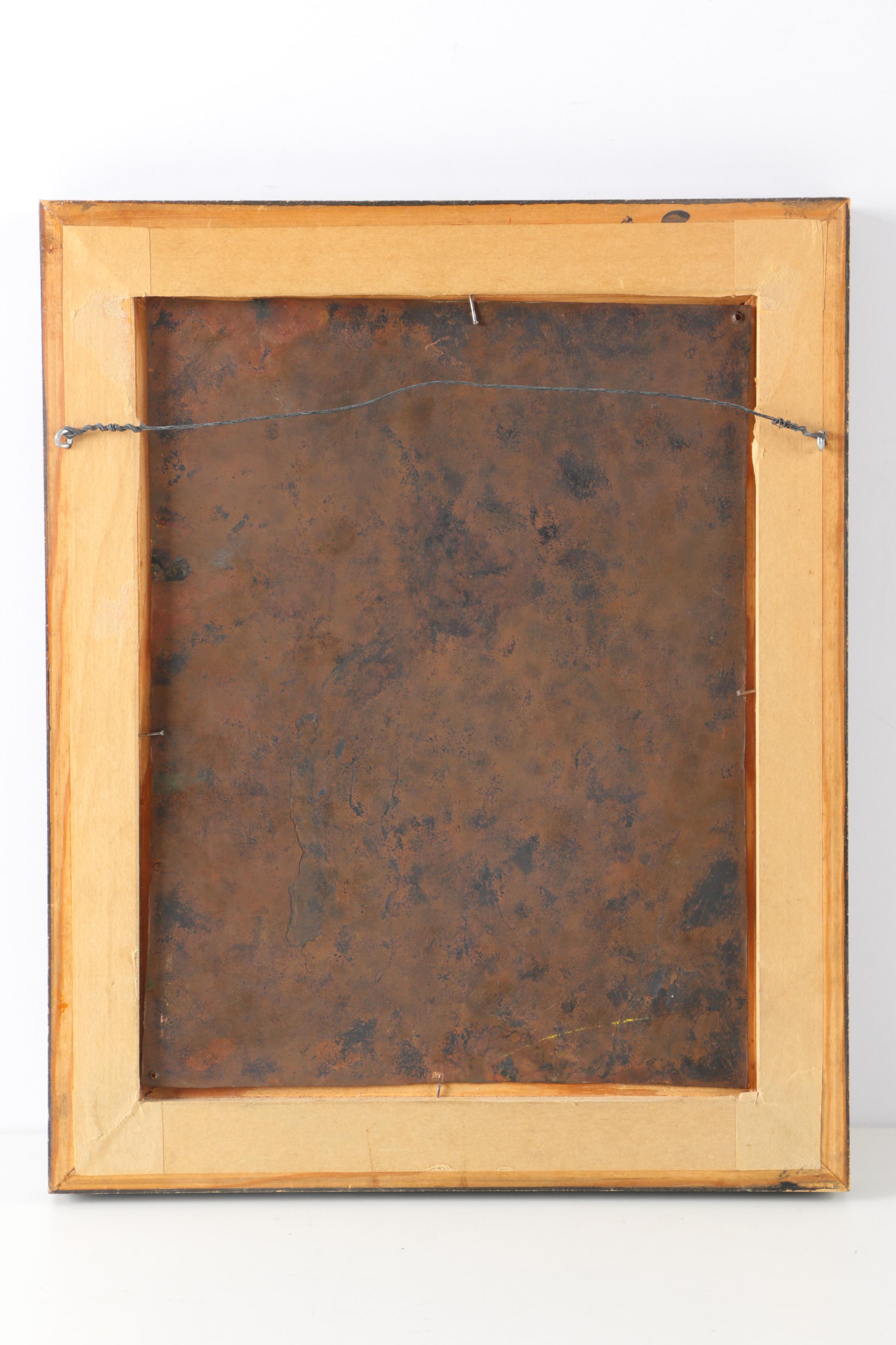 17th Century Oil Painting on Copper of the Madonna and Child