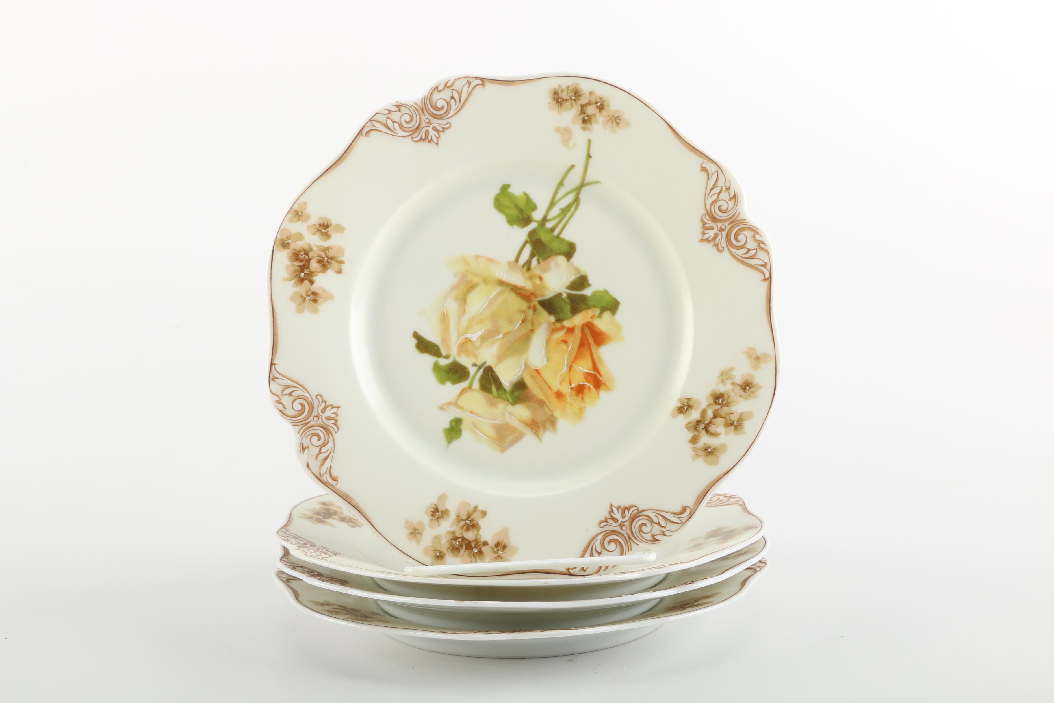 1900s Hermann Ohme Silesia "Old Ivory" Porcelain Tableware