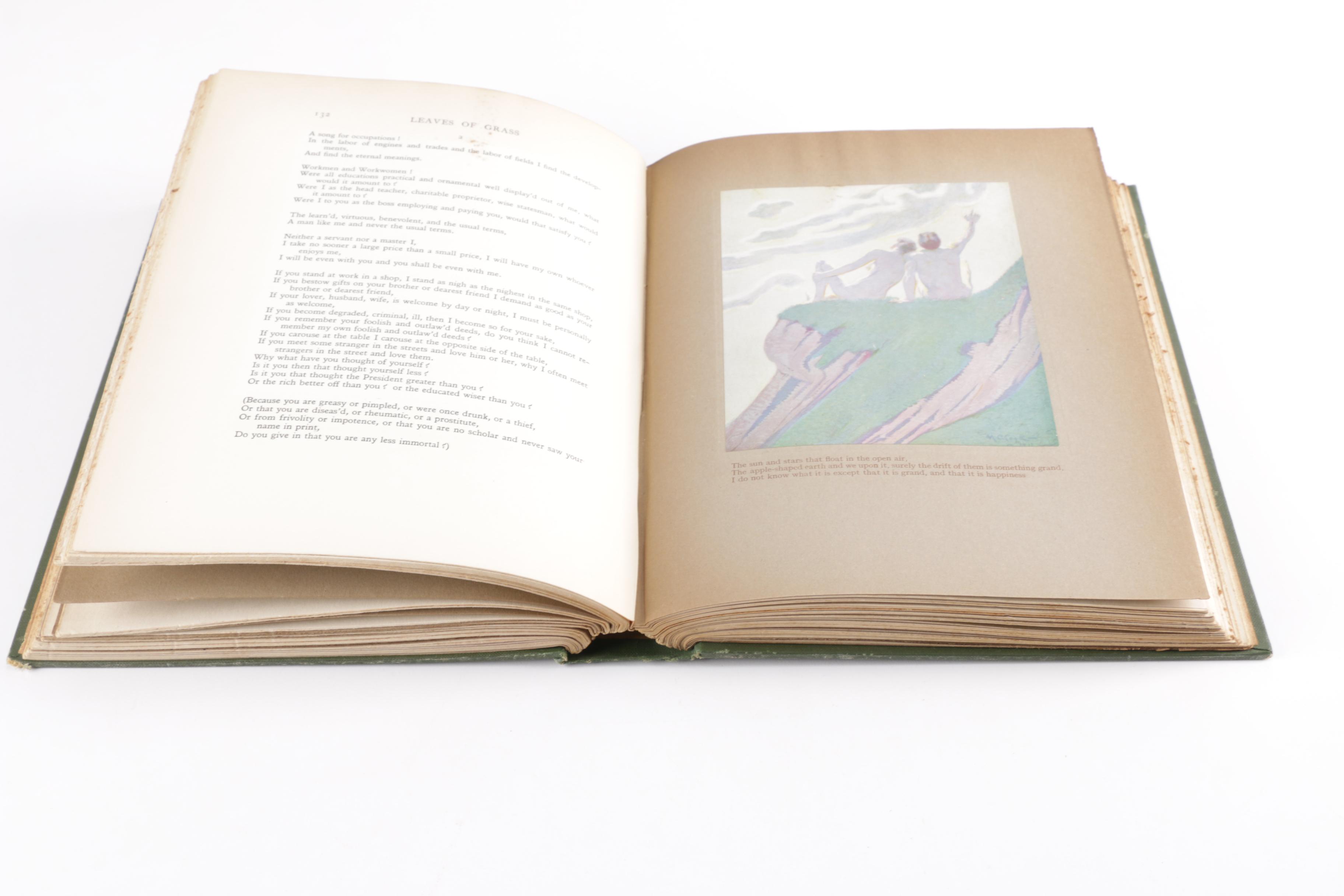 1913 Illustrated "Poems From Leaves of Grass" by Walt Whitman