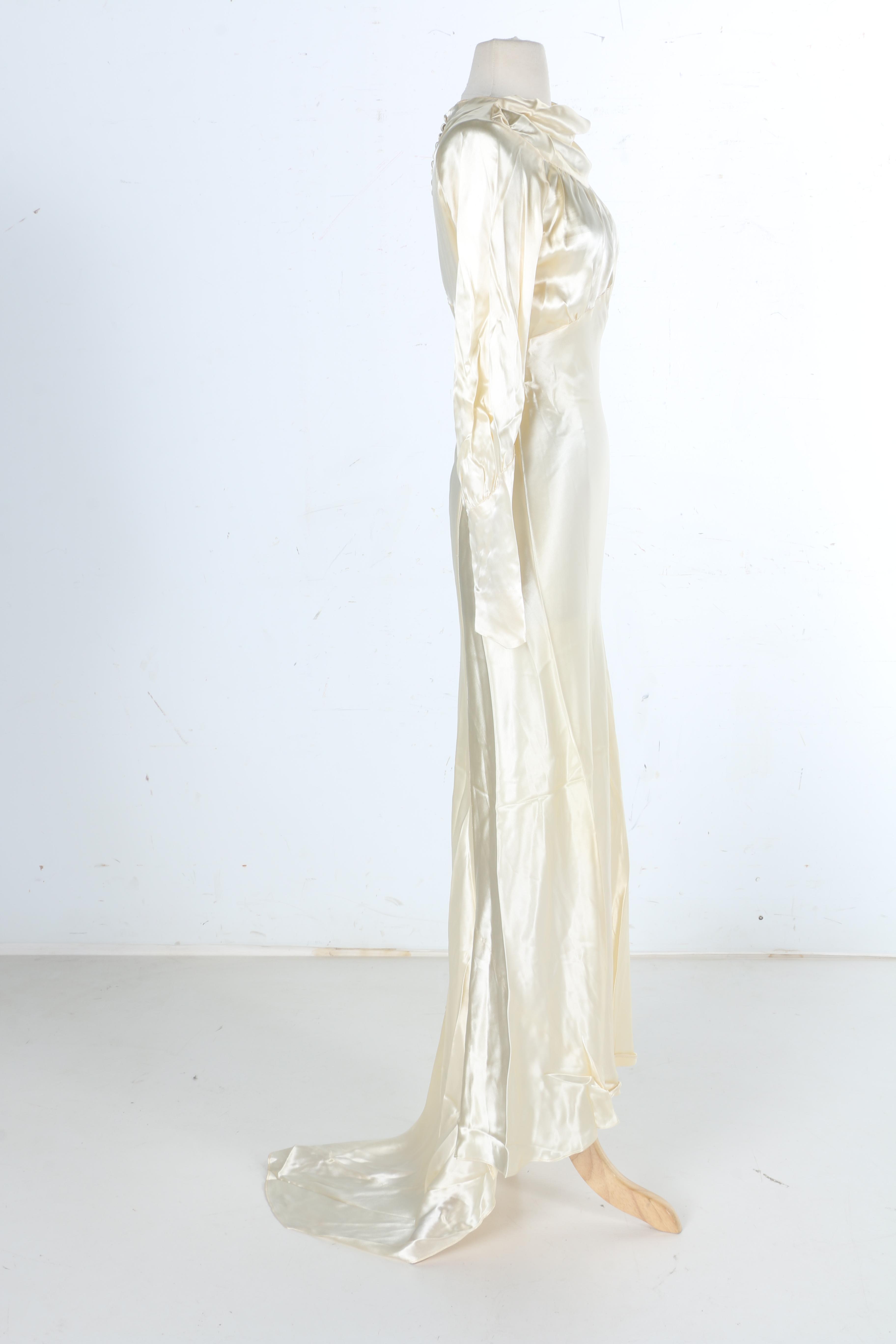 Vintage Wedding Gown with Mary Jane Shoes