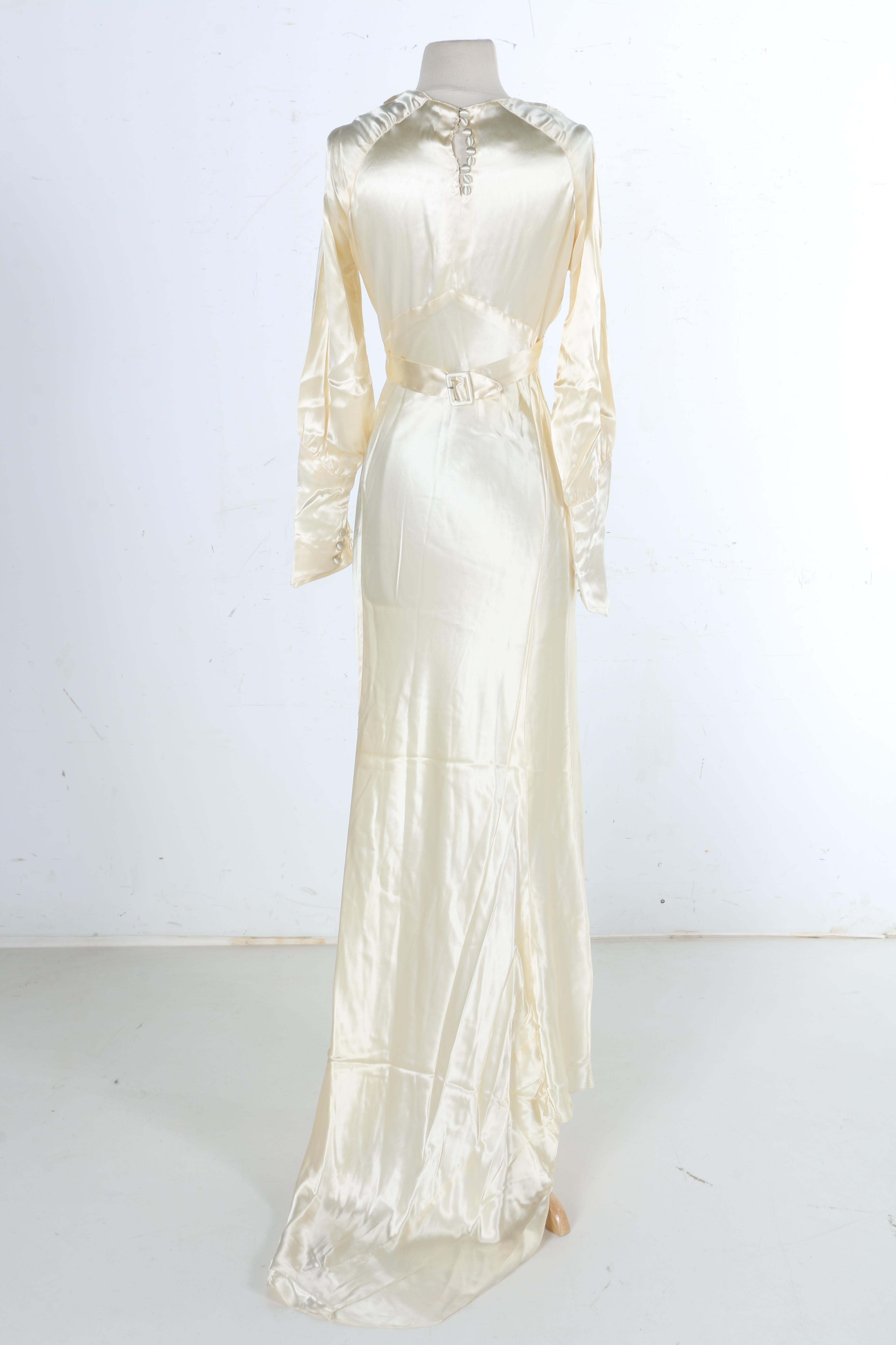 Vintage Wedding Gown with Mary Jane Shoes