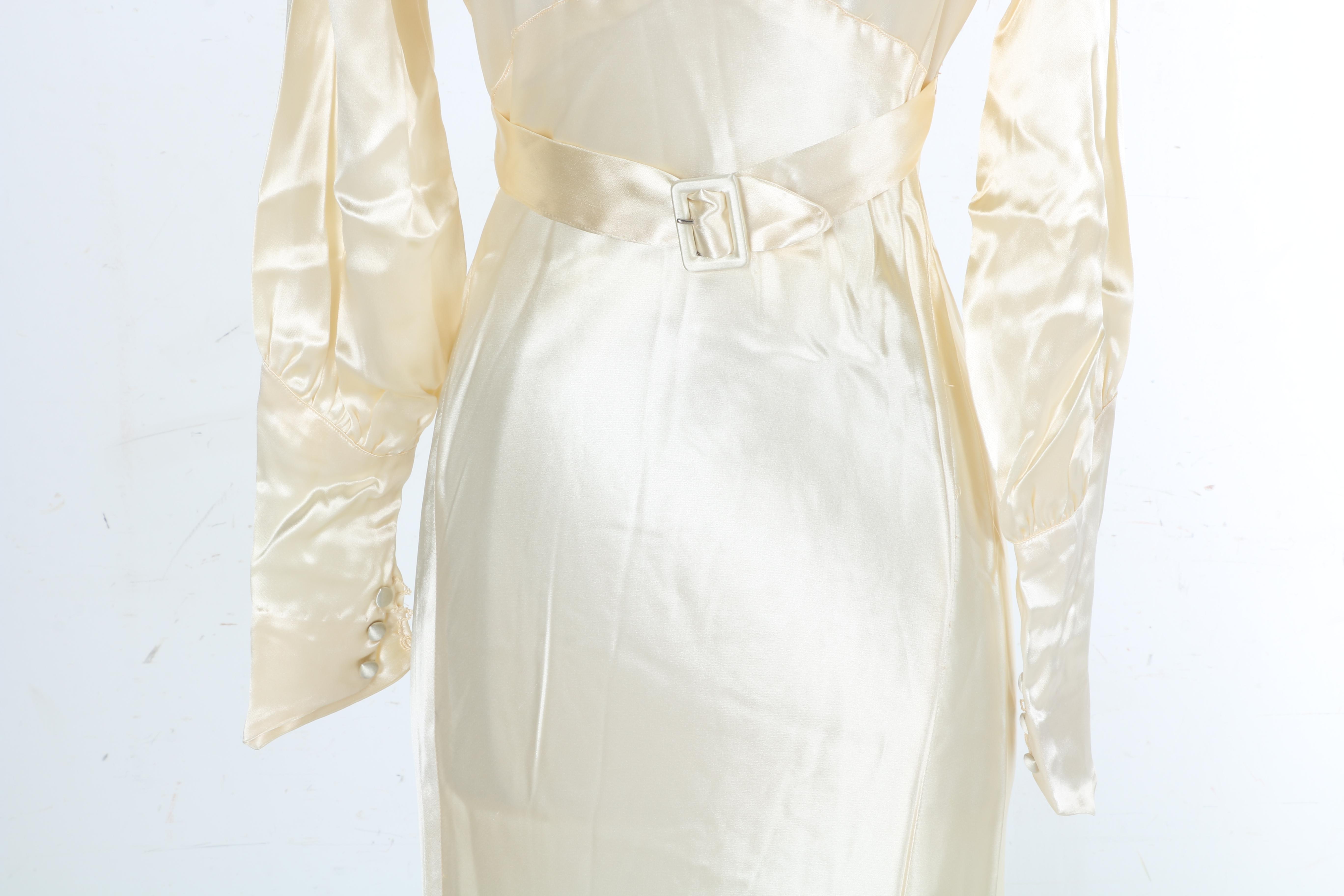 Vintage Wedding Gown with Mary Jane Shoes