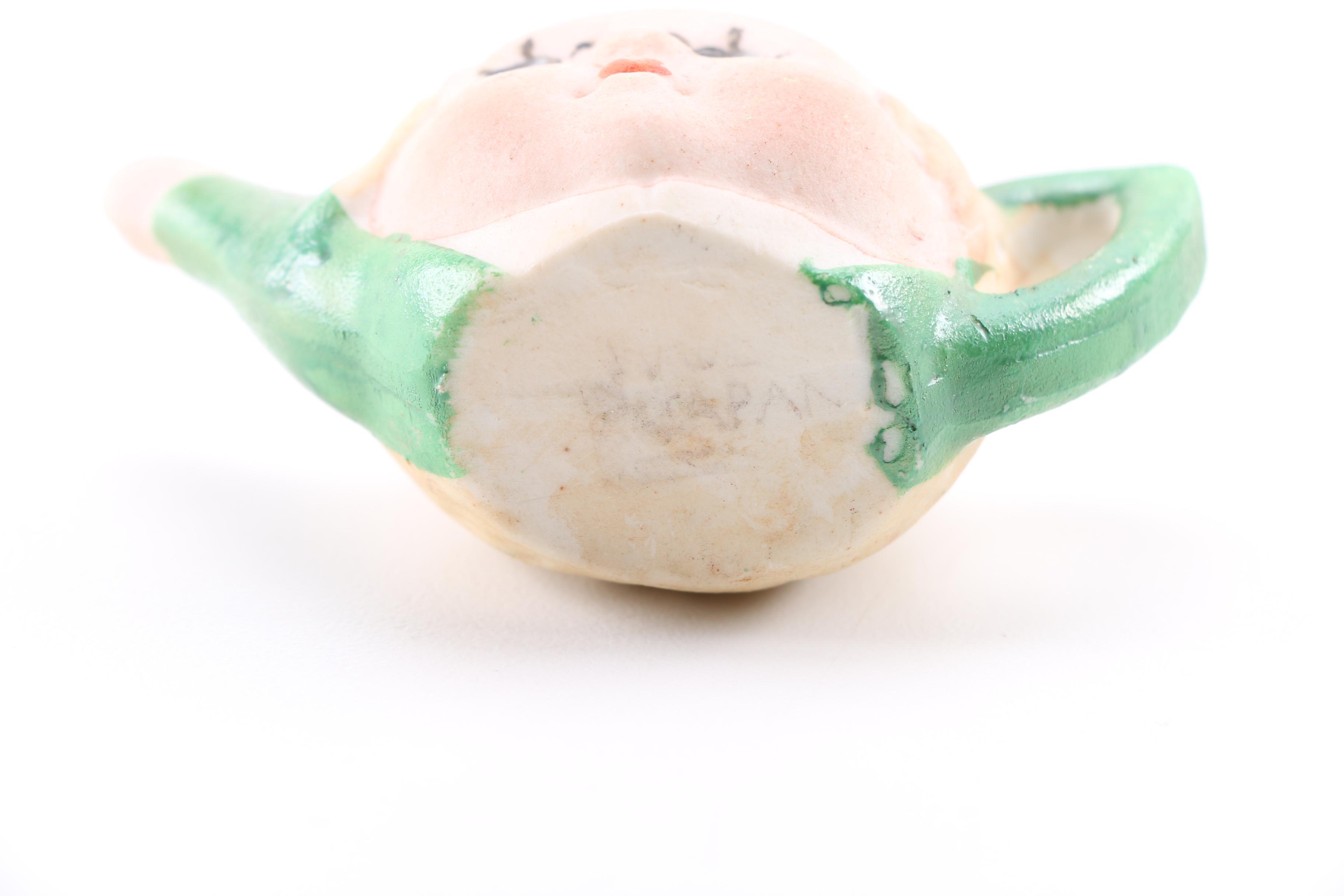 Hand Painted Ceramic Figural Tea Set
