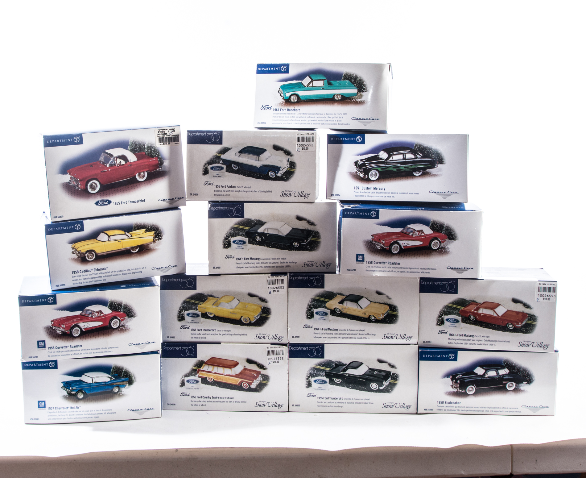 Dept 56 "Snow Village" Cars And Classic Cars