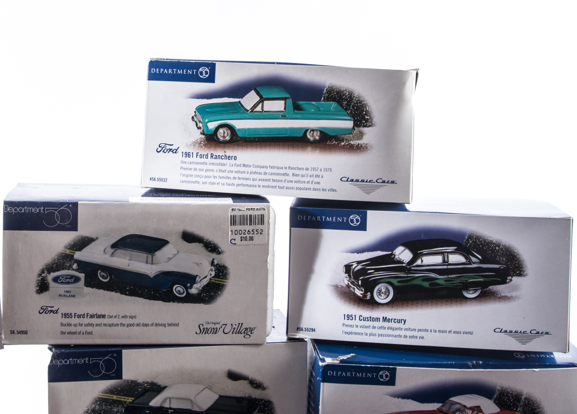 Dept 56 "Snow Village" Cars And Classic Cars