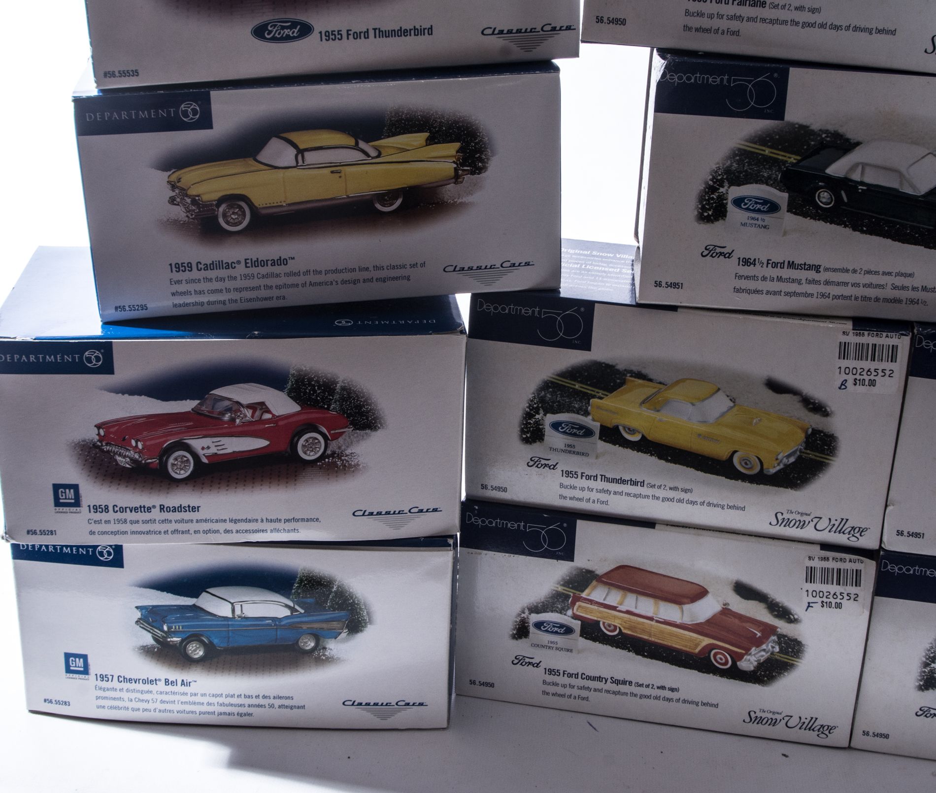 Dept 56 "Snow Village" Cars And Classic Cars