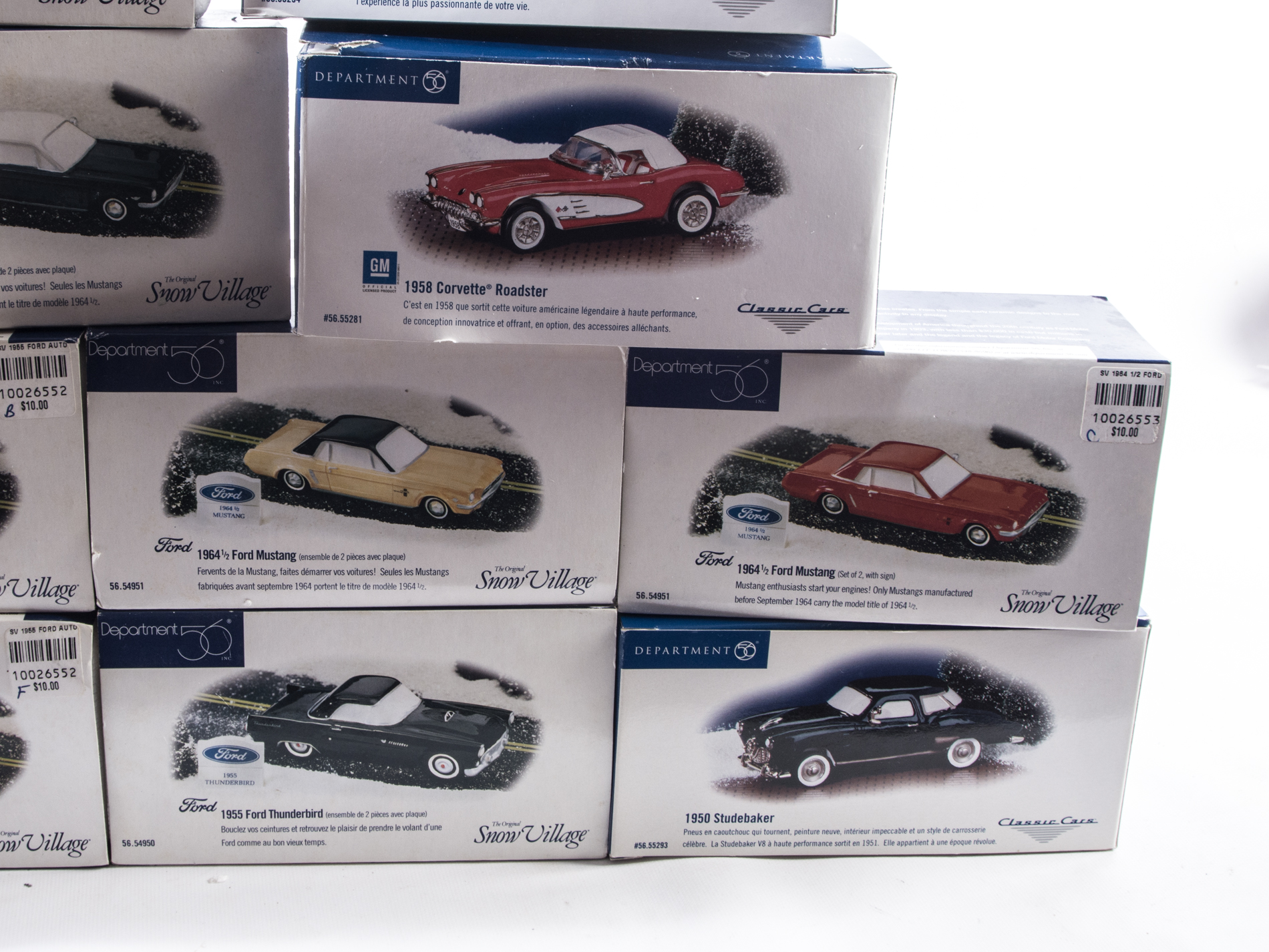 Dept 56 "Snow Village" Cars And Classic Cars