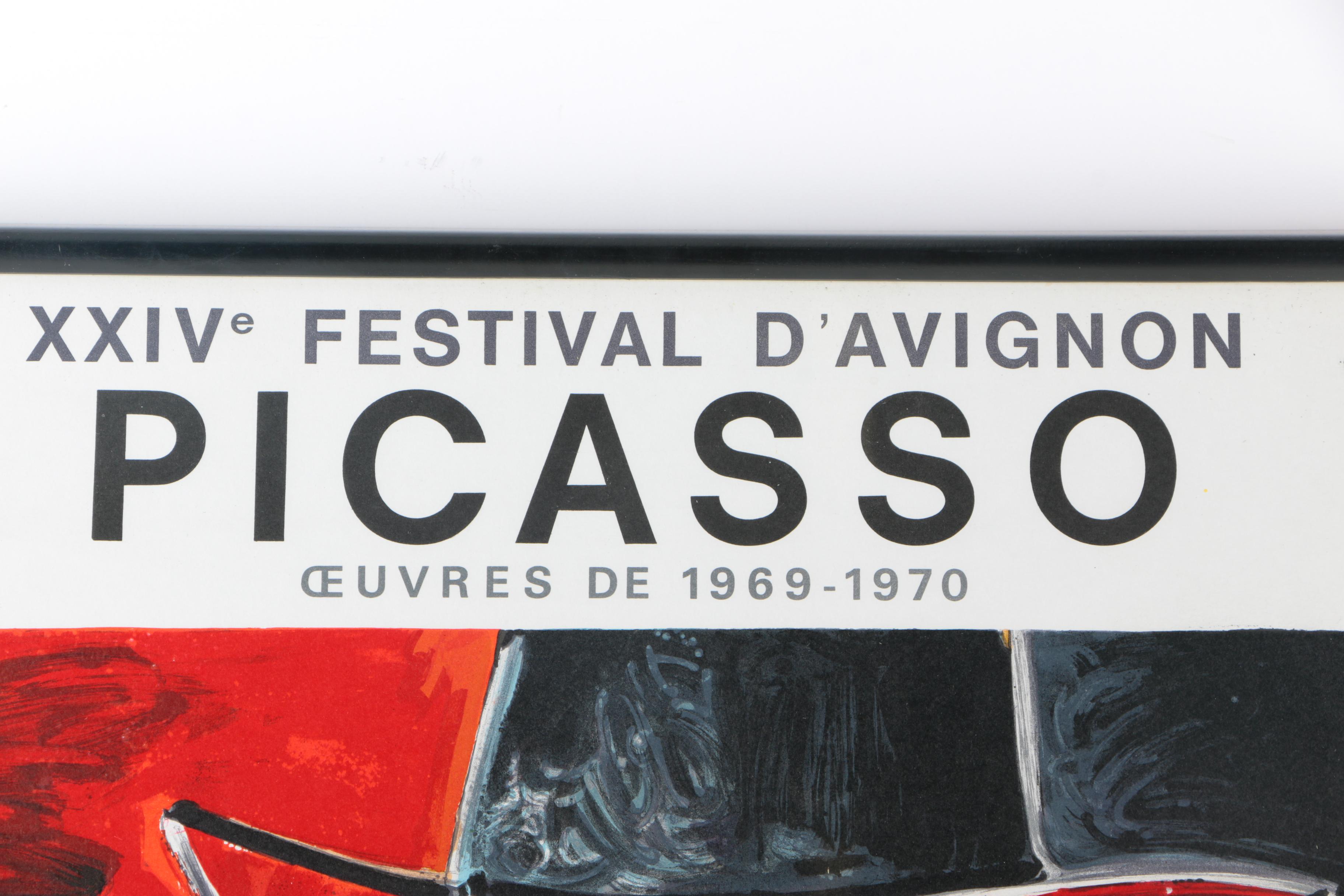 H. Deschamps Lithographic Poster After Picasso's "Homme à l'épée"