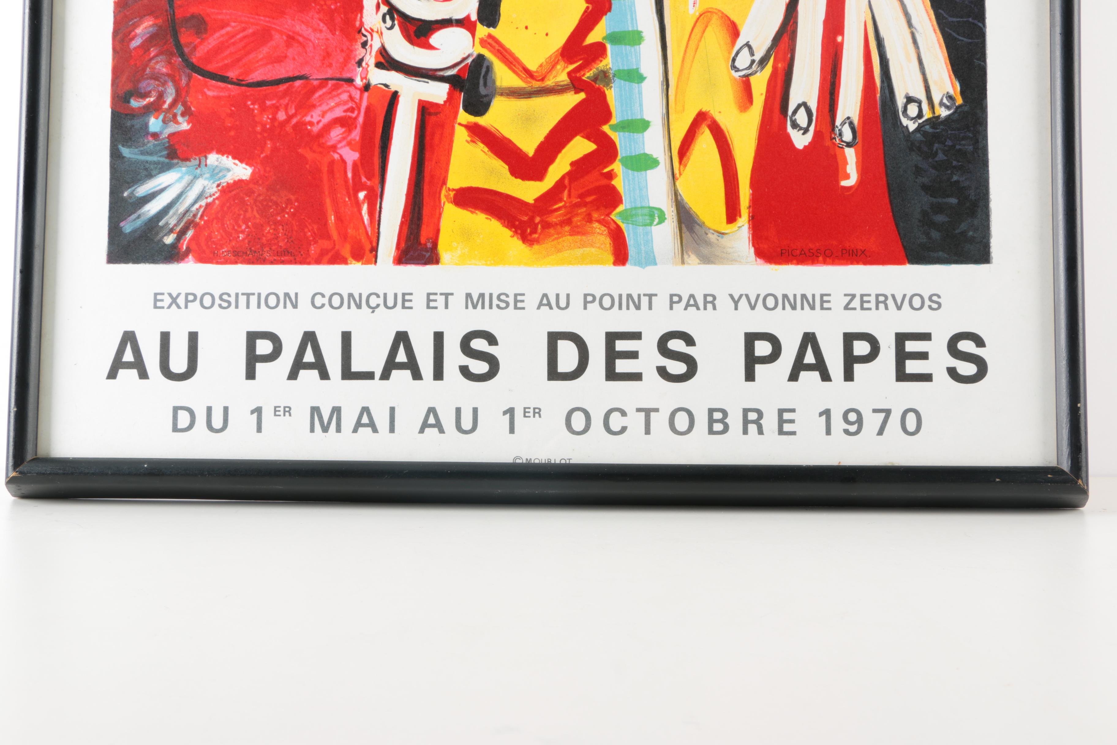 H. Deschamps Lithographic Poster After Picasso's "Homme à l'épée"