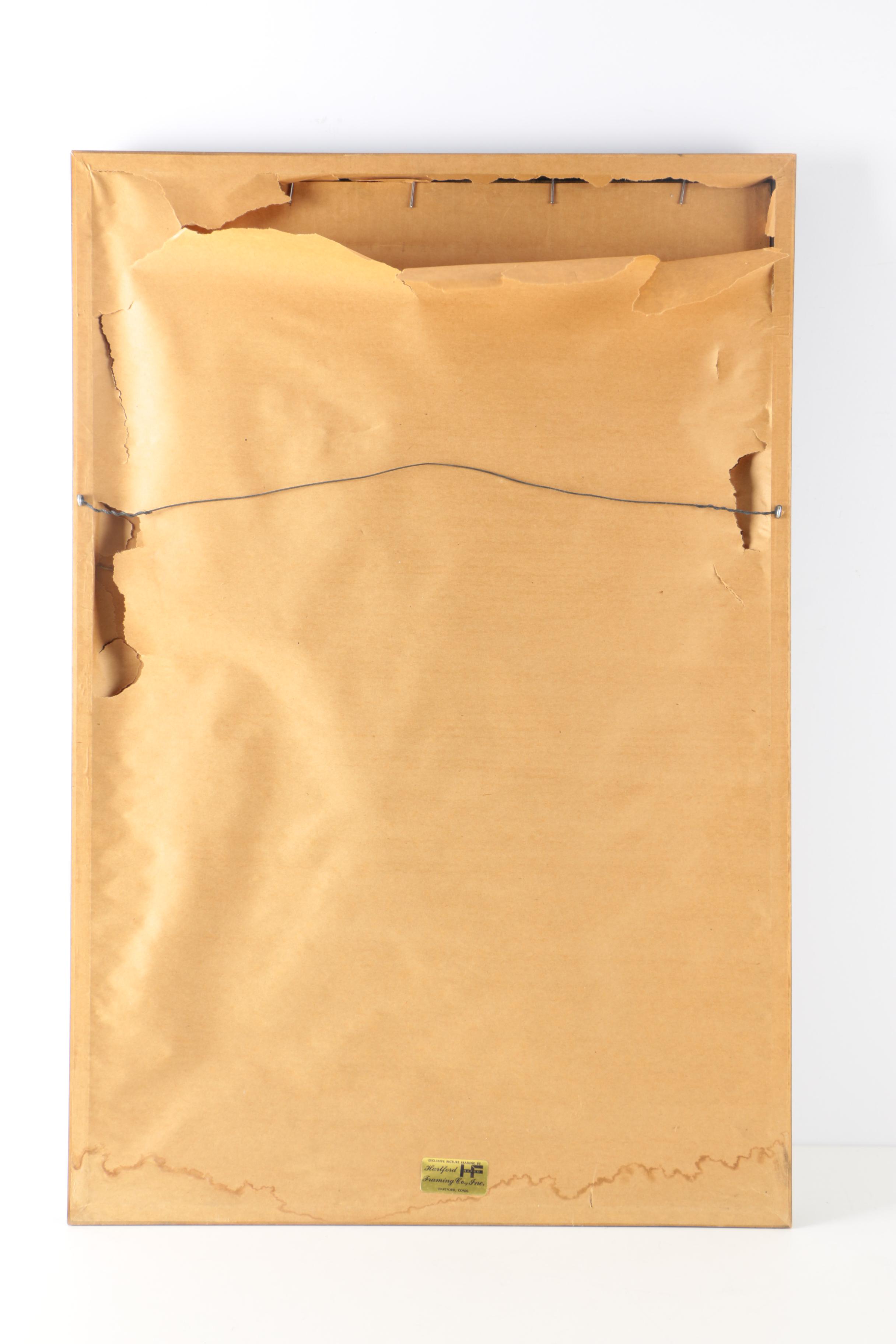 H. Deschamps Lithographic Poster After Picasso's "Homme à l'épée"