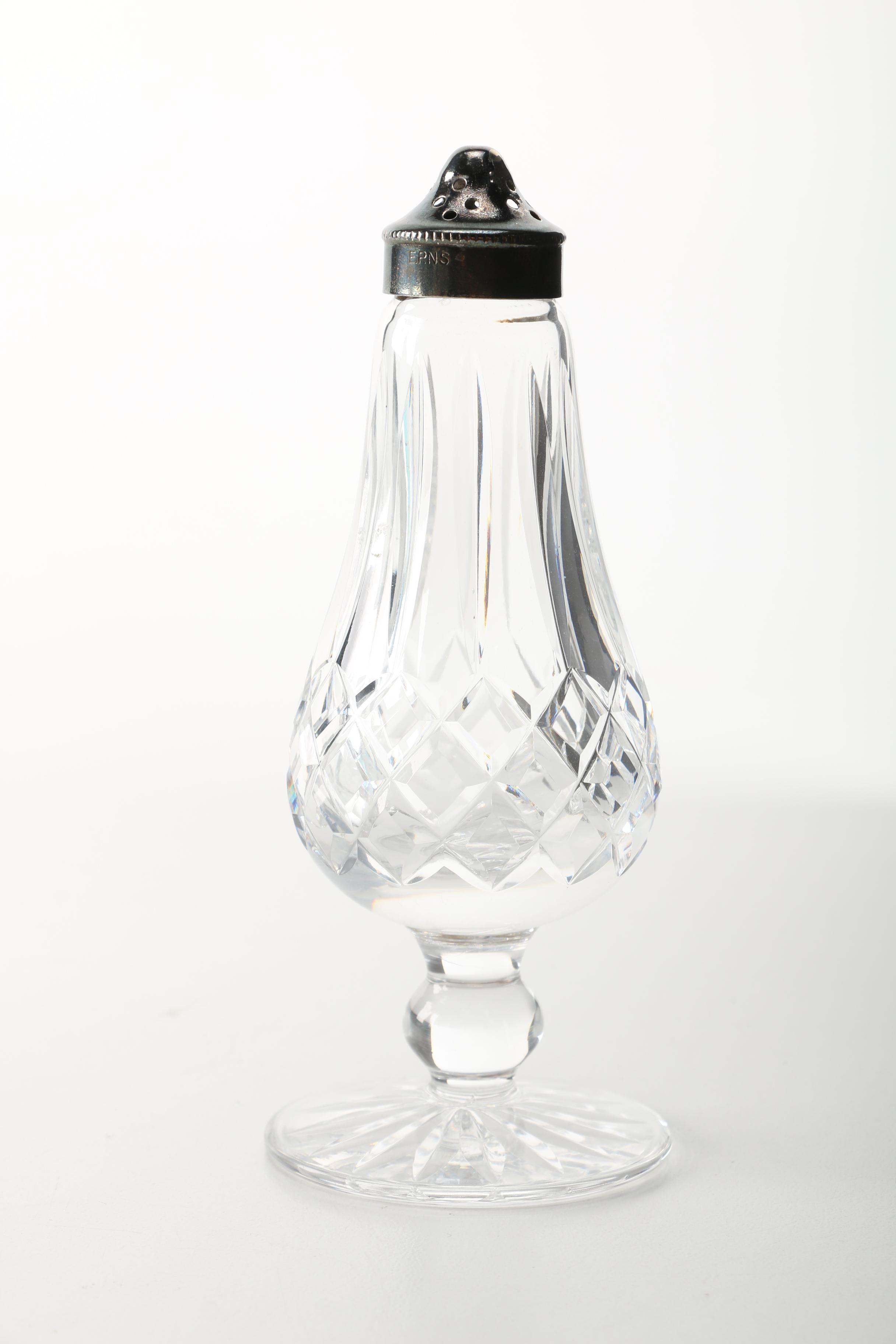 Waterford "Lismore" Crystal Condiment Shakers