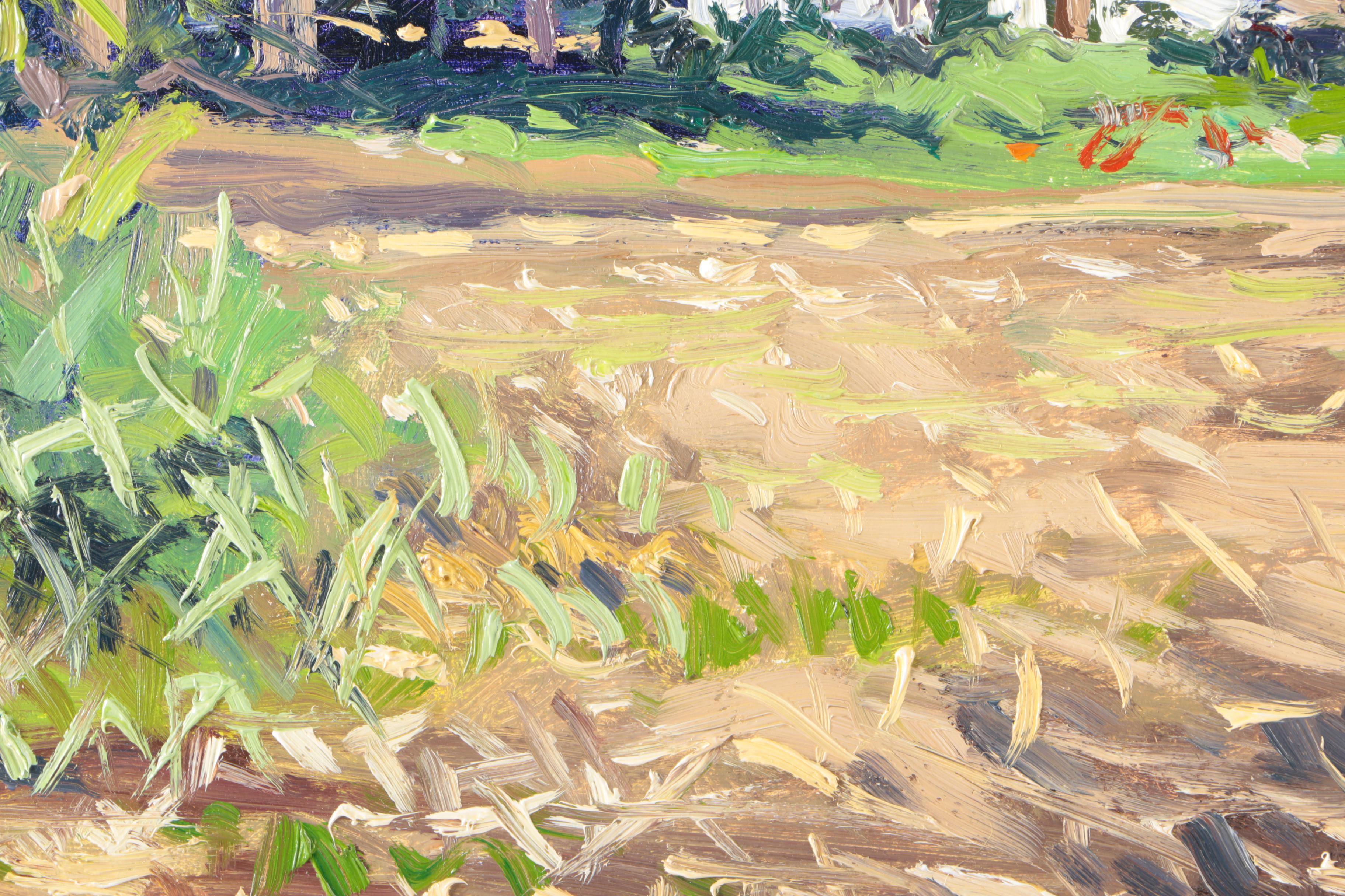 J. Thomas R Higgins Oil Painting "Farm in Wayne"