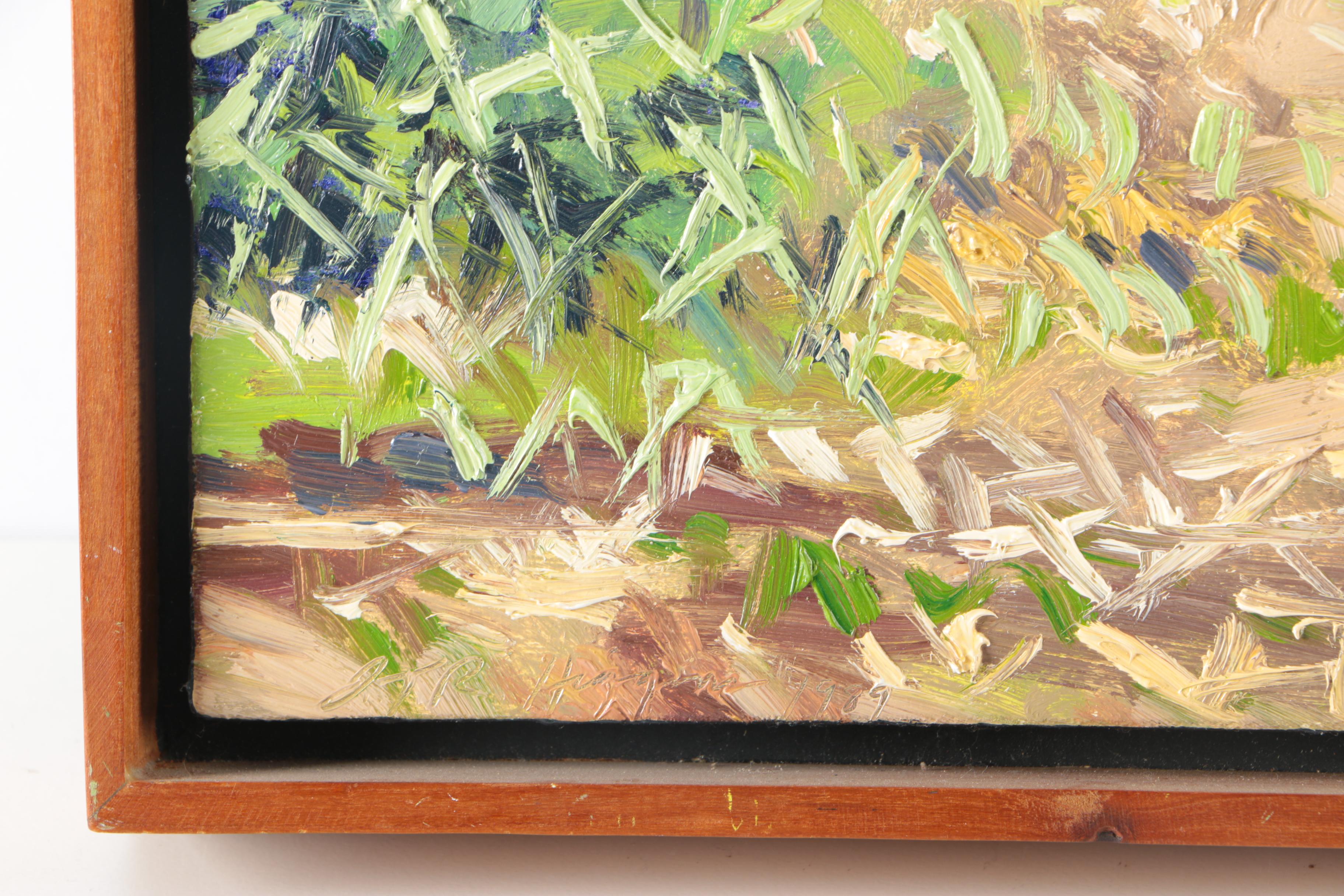 J. Thomas R Higgins Oil Painting "Farm in Wayne"