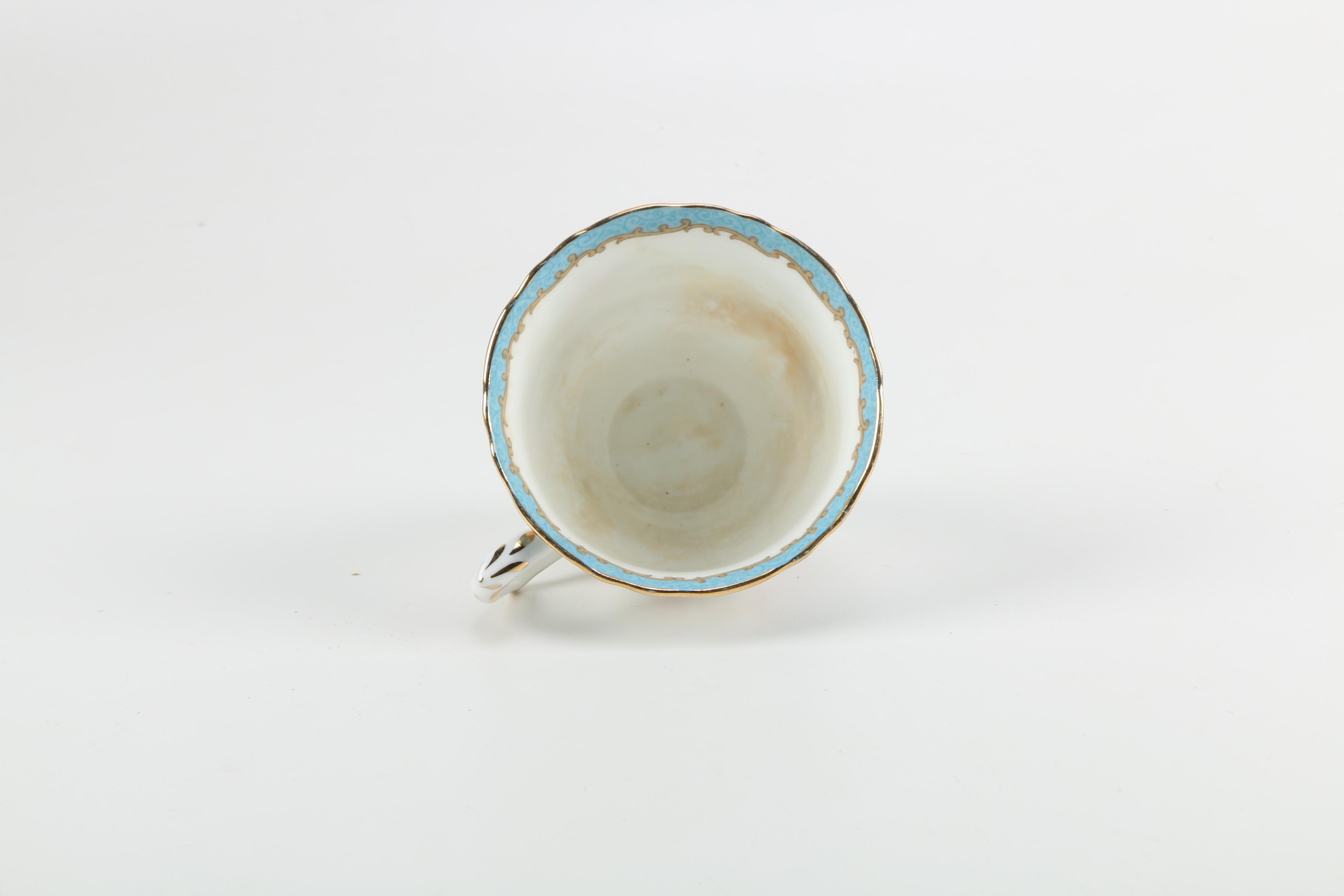 Crown Staffordshire China Teacups and Saucers