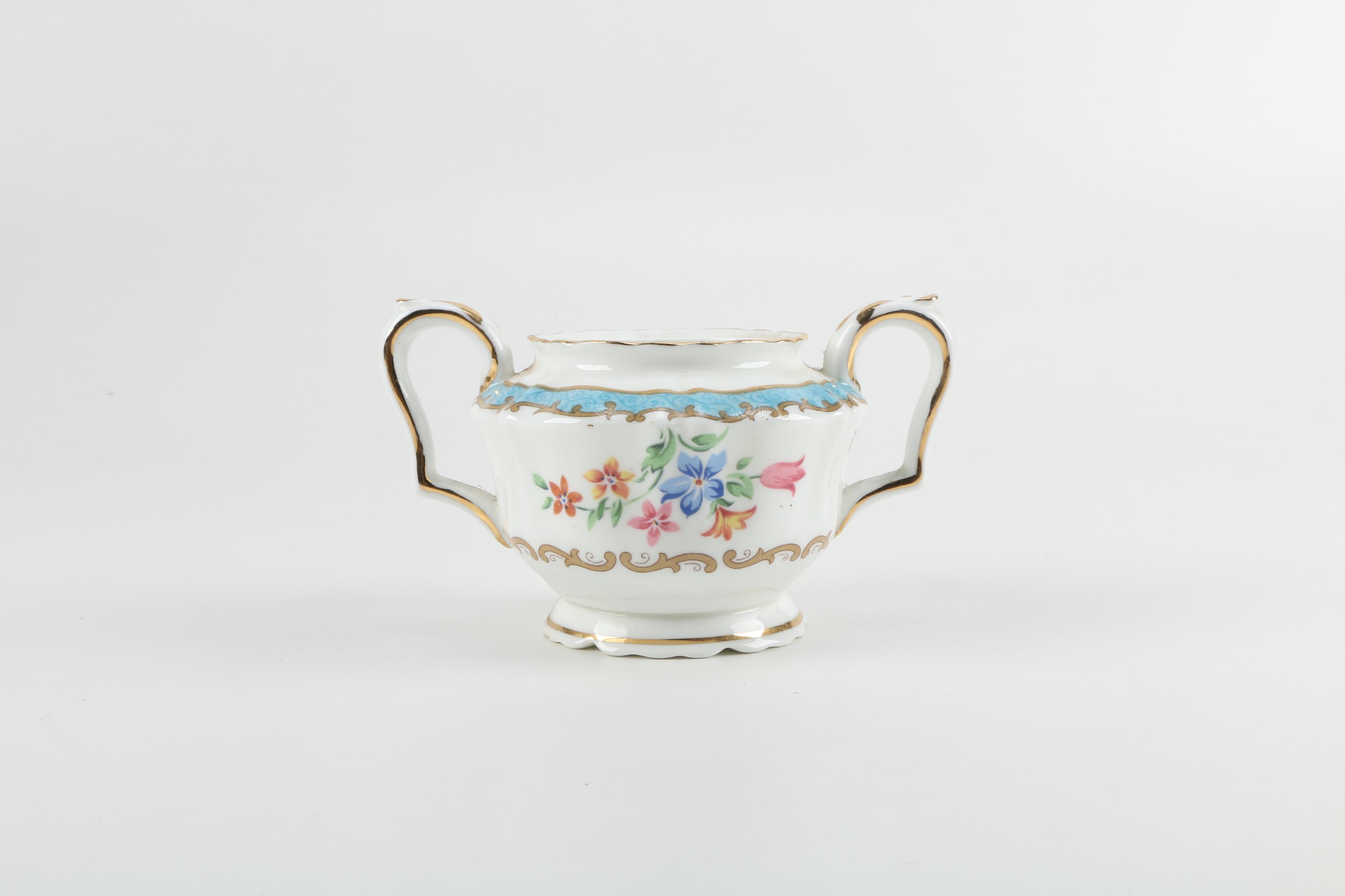 Crown Staffordshire China Teacups and Saucers